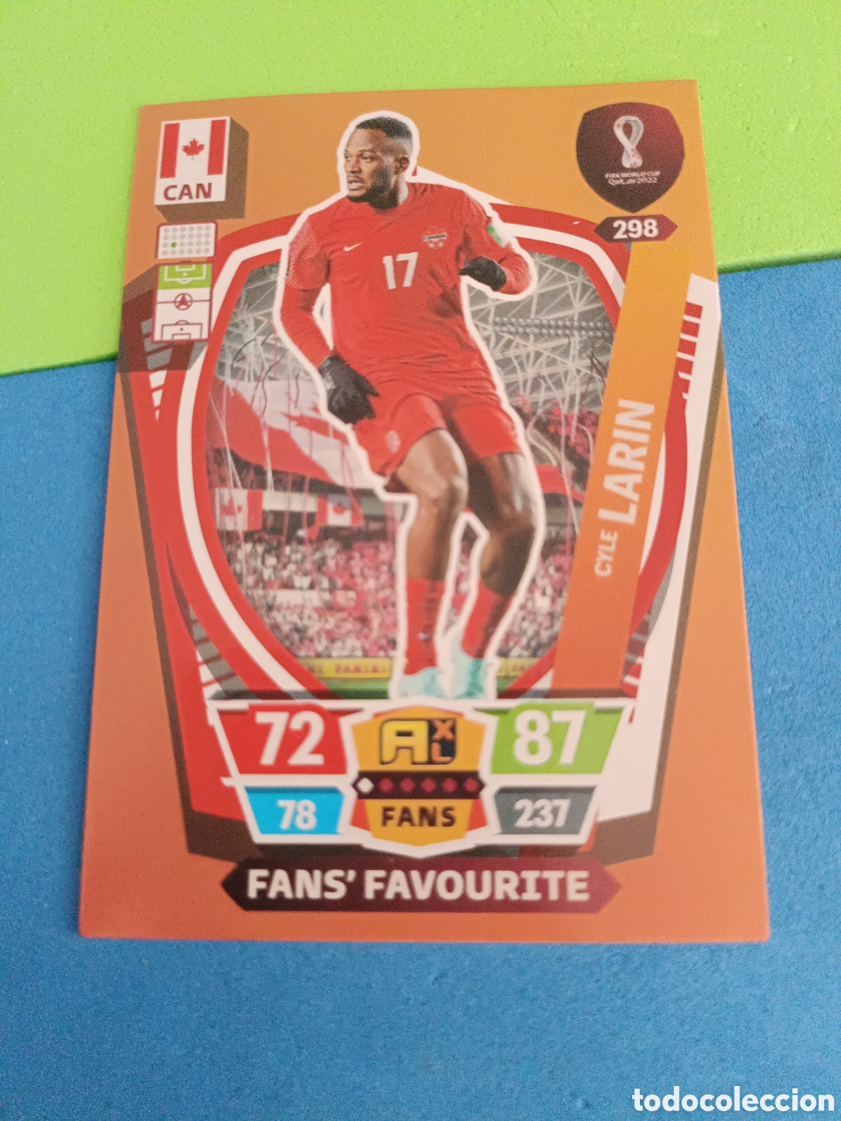 Cromos de f&uacute;tbol: ADRENALYN XL FIFA WORLD CUP QATAR 22 23 2022 2023 Mundial -&nbsp; Fans Favourite 298 Cyle Larin