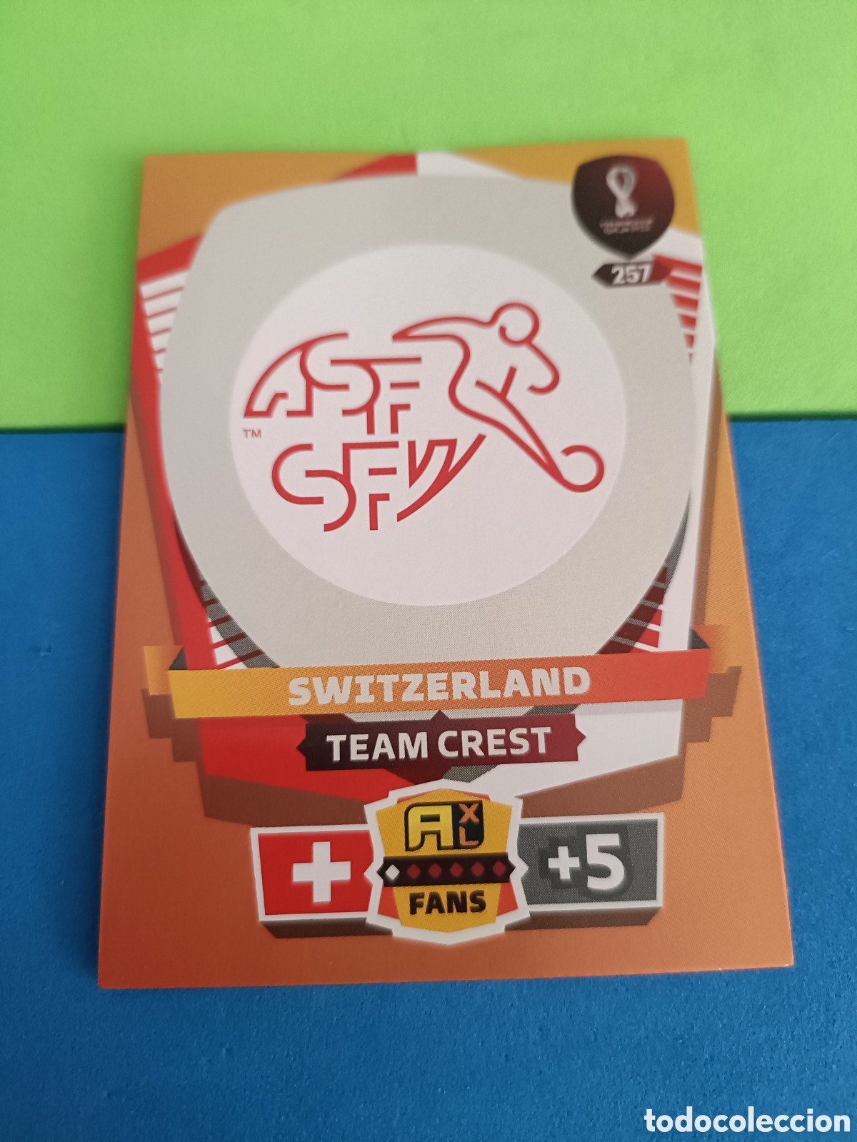 Cromos de f&uacute;tbol: ADRENALYN XL FIFA WORLD CUP QATAR 22 23 2022 2023 Mundial -&nbsp; Escudo 257 Suiza