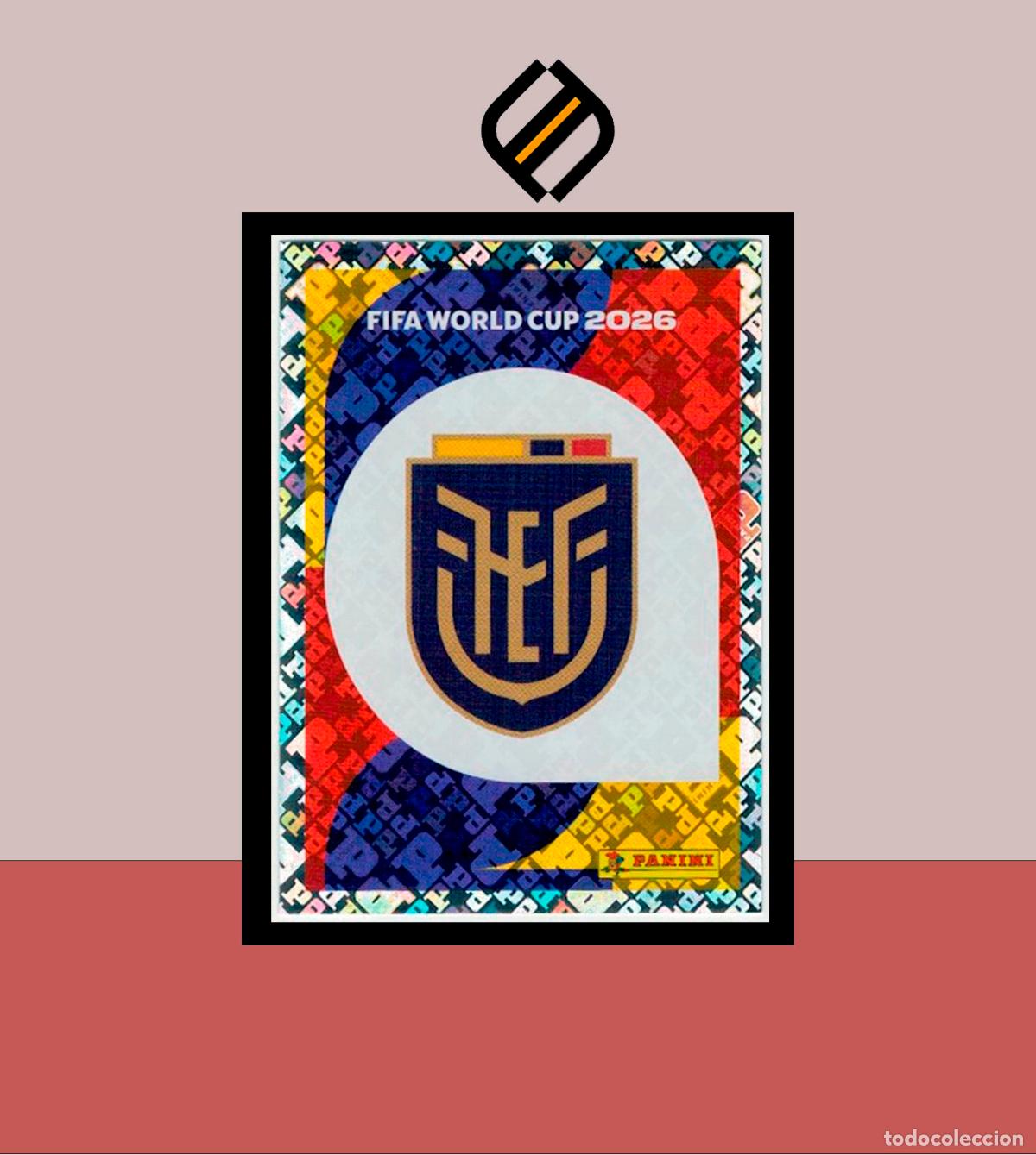 Cromos de f&uacute;tbol: PANINI FIFA CLUB WORLD CUP 2026 26 ECU 1 ESCUDO ECUADOR STICKER MUNDIAL MEX CAN USA LIGA