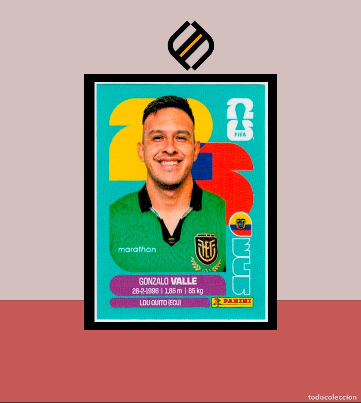 Cromos de f&uacute;tbol: PANINI FIFA CLUB WORLD CUP 2026 26 ECU 3 GONZALO VALLE ECUADOR STICKER MUNDIAL MEX CAN USA LIGA