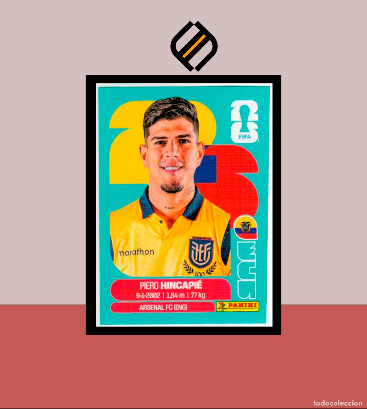 Cromos de f&uacute;tbol: PANINI FIFA CLUB WORLD CUP 2026 26 ECU 4 PIERO HINCAPI&Eacute; ECUADOR STICKER MUNDIAL MEX CAN USA LIGA