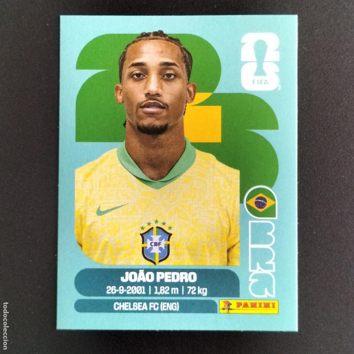 Cromos de f&uacute;tbol: BRA 16 JOAO PEDRO BRASIL CROMOS STICKER MUNDIAL 26 2026 FIFA WORLD CUP PANINI