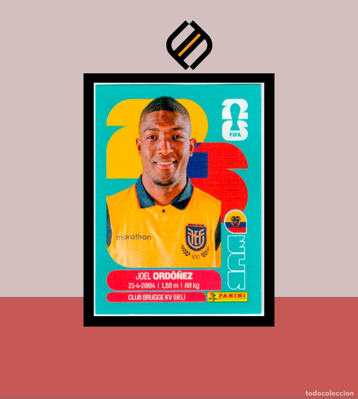 Cromos de f&uacute;tbol: PANINI FIFA CLUB WORLD CUP 2026 26 ECU 8 JOEL ORD&Oacute;&Ntilde;EZ ECUADOR STICKER MUNDIAL MEX CAN USA LIGA