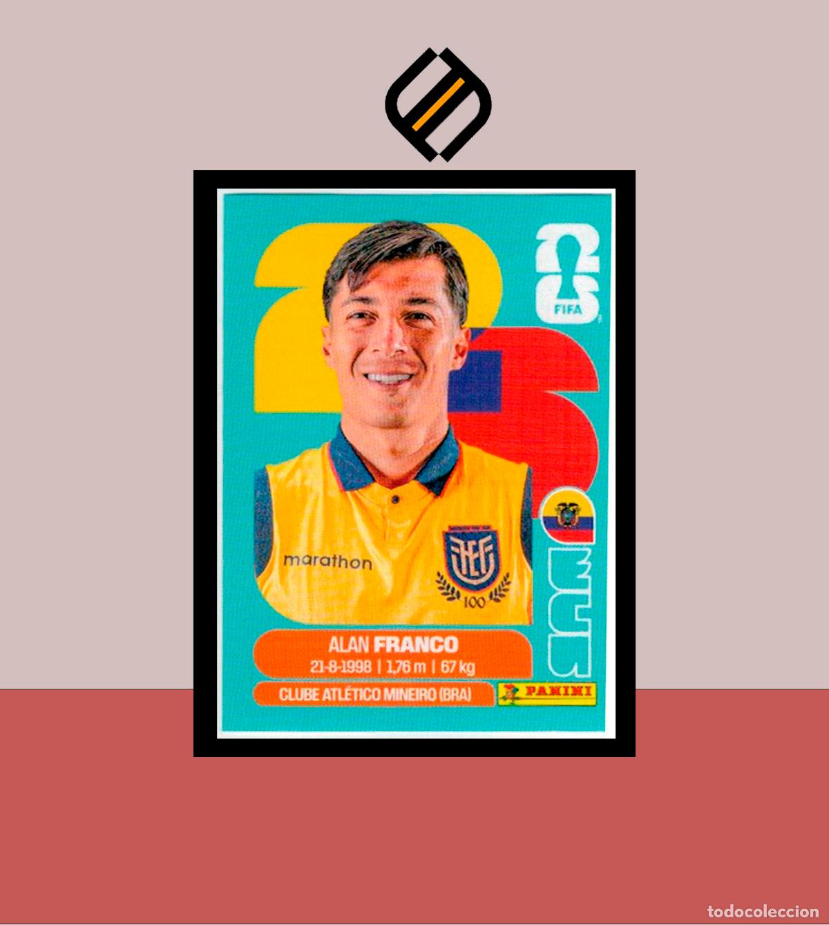 Cromos de f&uacute;tbol: PANINI FIFA CLUB WORLD CUP 2026 26 ECU 10 ALAN FRANCO ECUADOR STICKER MUNDIAL MEX CAN USA LIGA