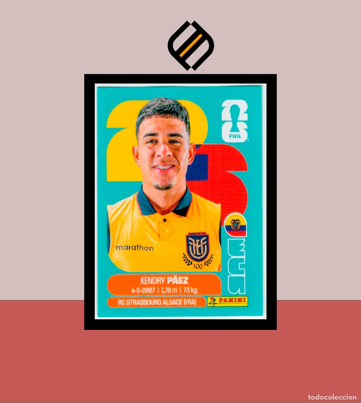 Cromos de f&uacute;tbol: PANINI FIFA CLUB WORLD CUP 2026 26 ECU 11 KENDRY P&Aacute;EZ ECUADOR STICKER MUNDIAL MEX CAN USA LIGA