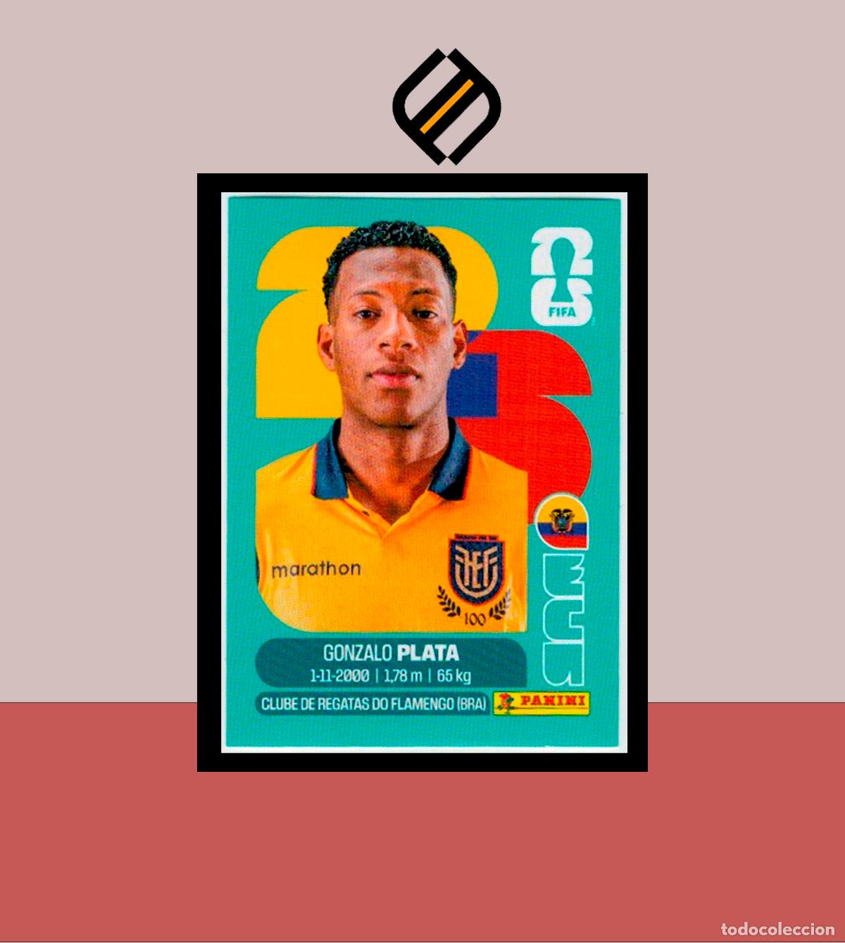 Cromos de f&uacute;tbol: PANINI FIFA CLUB WORLD CUP 2026 26 ECU 16 GONZALO PLATA ECUADOR STICKER MUNDIAL MEX CAN USA LIGA