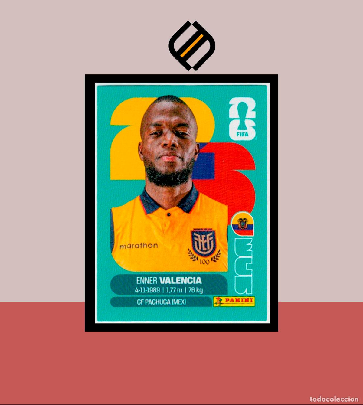 Cromos de f&uacute;tbol: PANINI FIFA CLUB WORLD CUP 2026 26 ECU 20 ENNER VALENCIA ECUADOR STICKER MUNDIAL MEX CAN USA LIGA