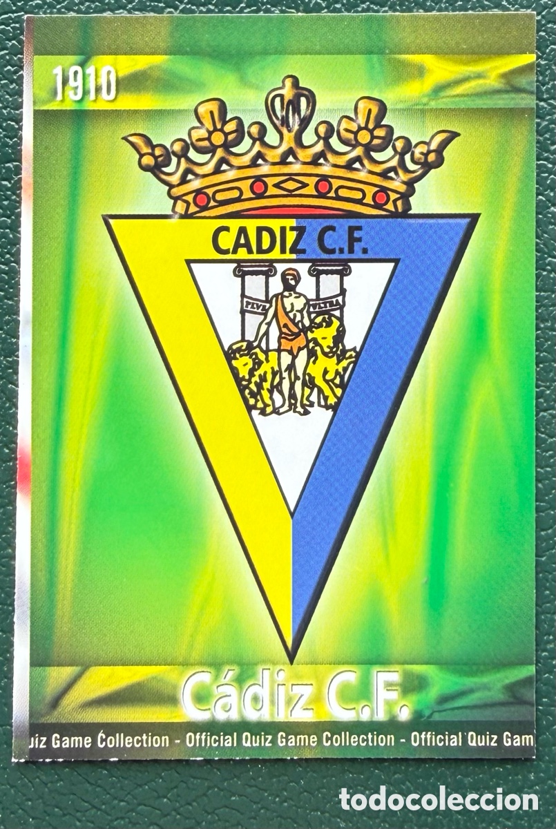Figurine di Calcio: 1090 ESCUDO CADIZ CF MATE FICHAS ALBUM MUNDICROMO 2009 2010 09 10
