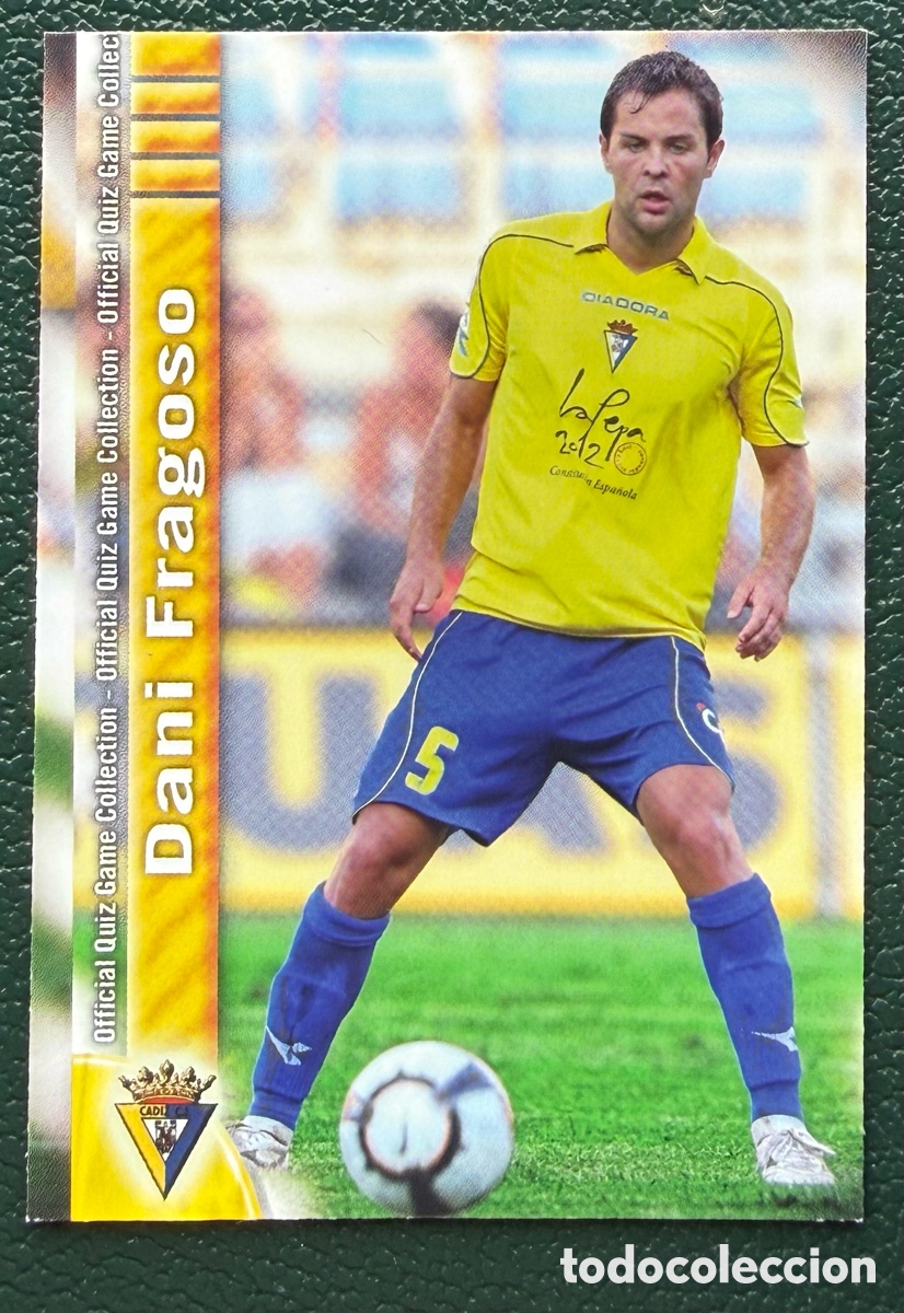 Cromos de Futebol: 1096 DANI FRAGOSO CADIZ CF FICHAS ALBUM MUNDICROMO 2009 2010 09 10
