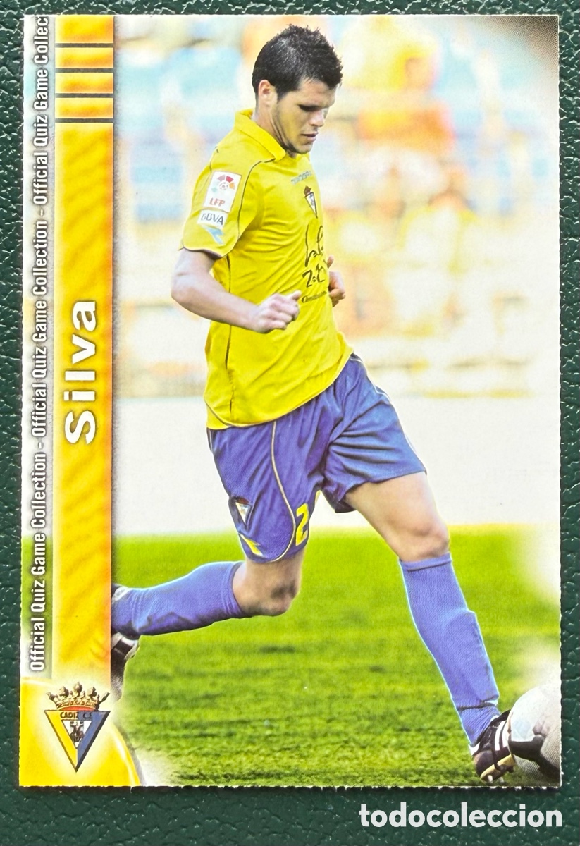 Fu&szlig;ball-Sticker: 1098 SILVA CADIZ CF FICHAS ALBUM MUNDICROMO 2009 2010 09 10