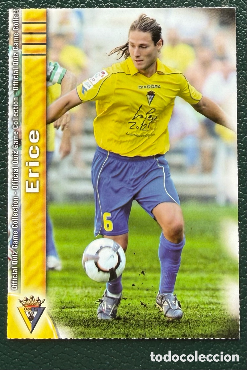 Football Stickers: 1102 ERICE CADIZ CF FICHAS ALBUM MUNDICROMO 2009 2010 09 10