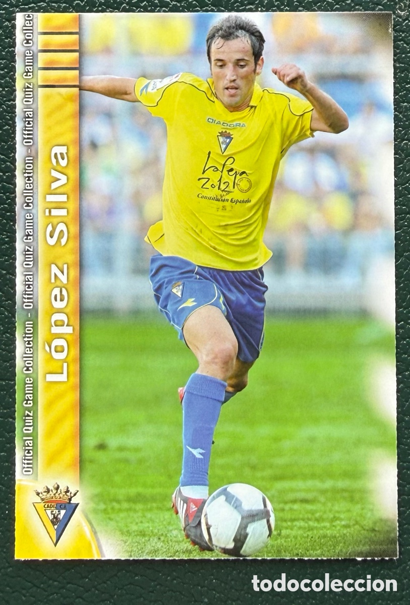 Fu&szlig;ball-Sticker: 1104 LOPEZ SILVA CADIZ CF FICHAS ALBUM MUNDICROMO 2009 2010 09 10