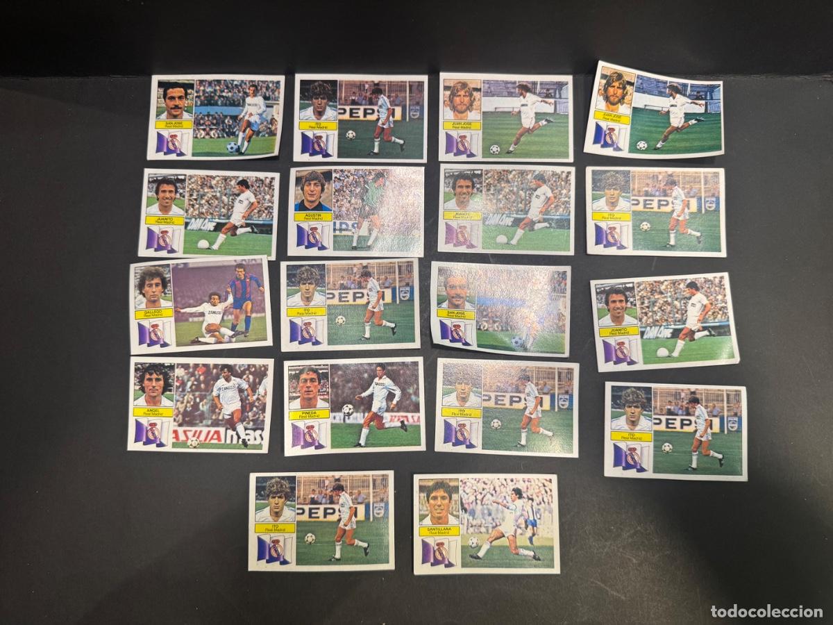 Cromos de f&uacute;tbol: REAL MADRID LOTE CROMOS FUTBOL LIGA 82 - 83 EDICIONES ESTE NUNCA PEGADO / COMPRA MIN&Iacute;MA 5 &euro;
