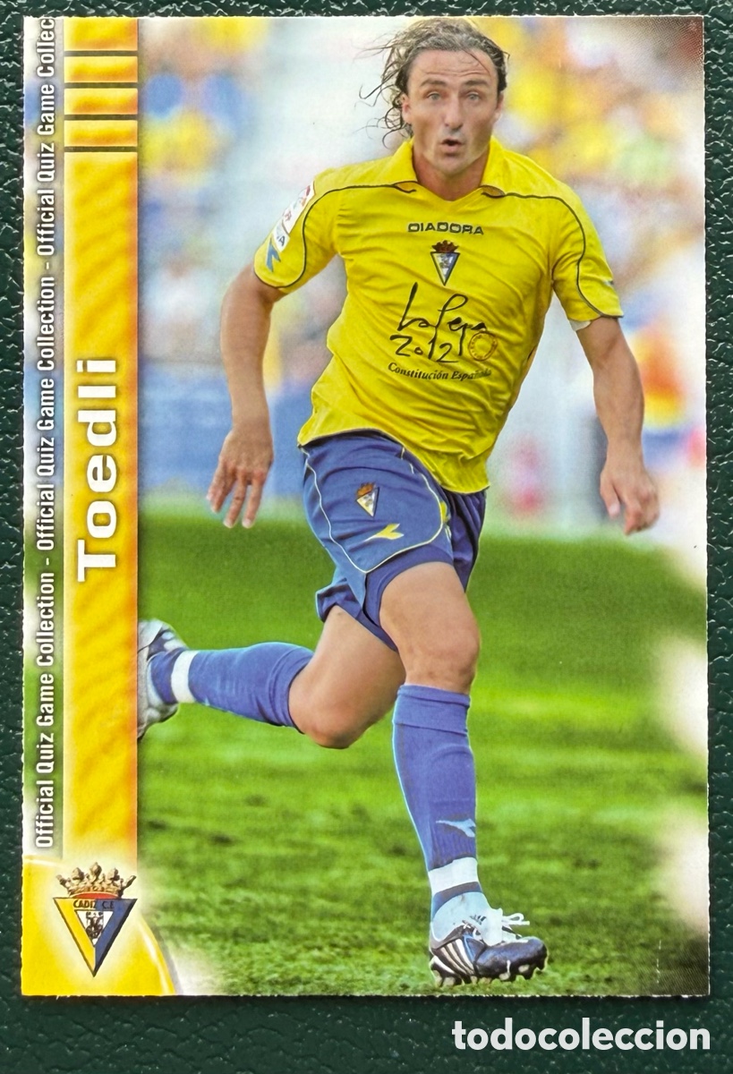 Fu&szlig;ball-Sticker: 1108 TOEDTLI CADIZ CF FICHAS ALBUM MUNDICROMO 2009 2010 09 10