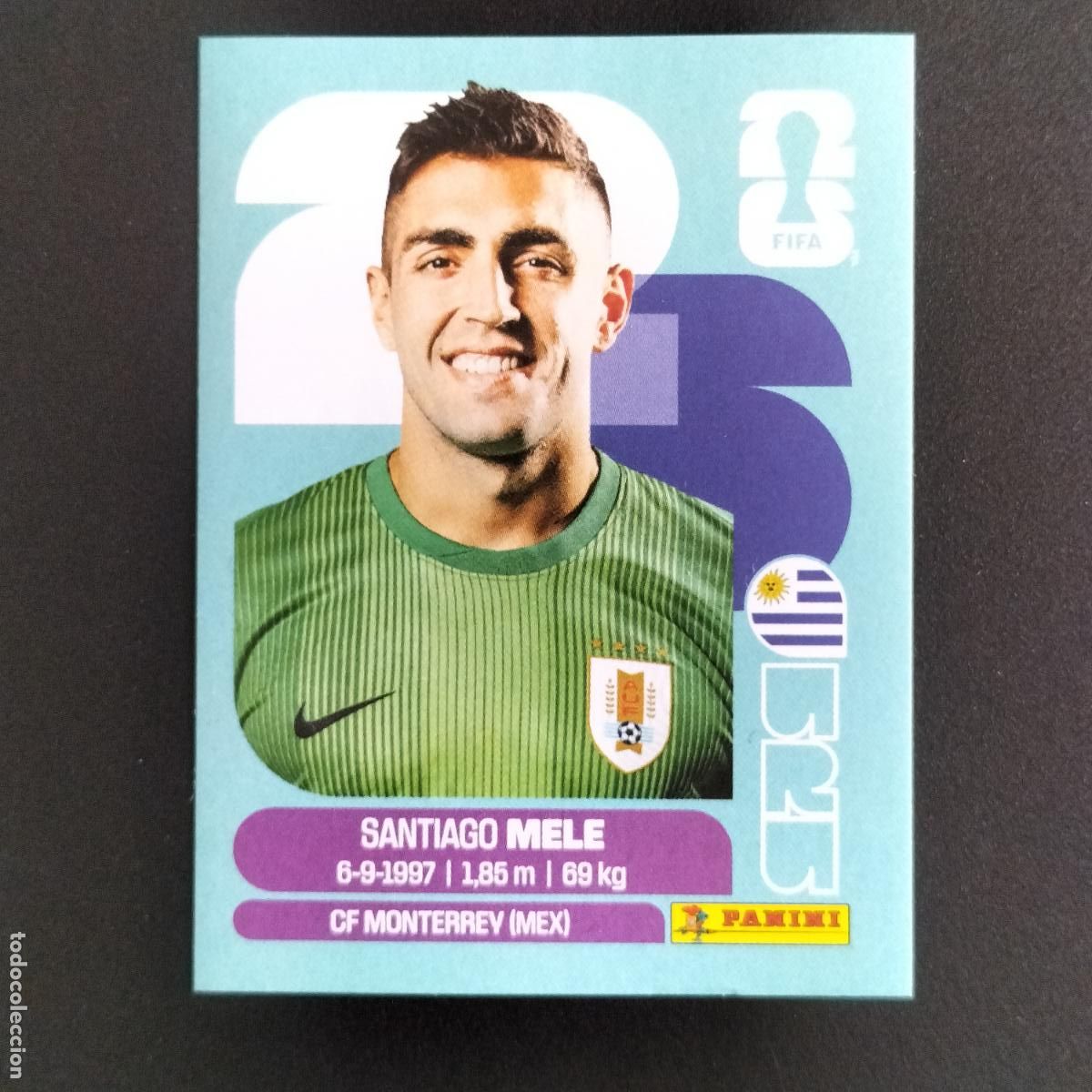 Cromos de f&uacute;tbol: URU 3 SANTIAGO MELE URUGUAY CROMOS STICKER MUNDIAL 26 2026 FIFA WORLD CUP PANINI