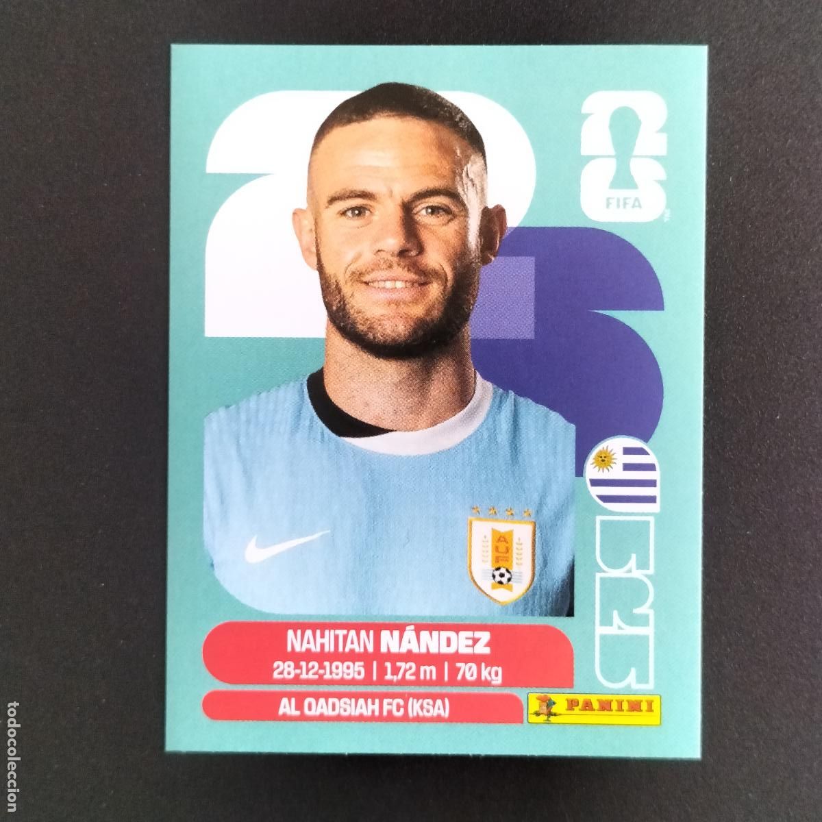 Cromos de f&uacute;tbol: URU 9 NAHITAN NANDEZ URUGUAY CROMOS STICKER MUNDIAL 26 2026 FIFA WORLD CUP PANINI