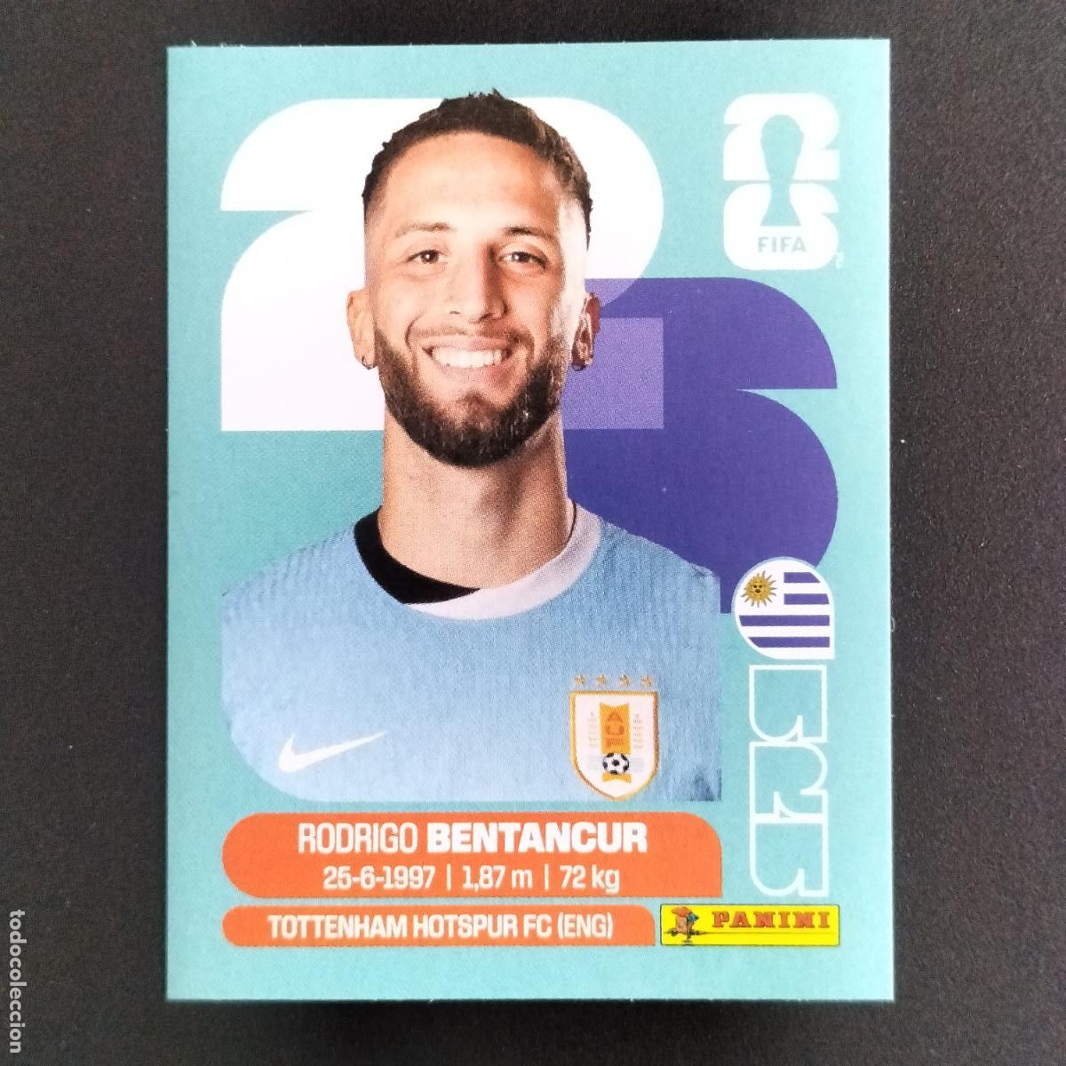 Cromos de f&uacute;tbol: URU 12 RODRIGO BENTANCUR URUGUAY CROMOS STICKER MUNDIAL 26 2026 FIFA WORLD CUP PANINI