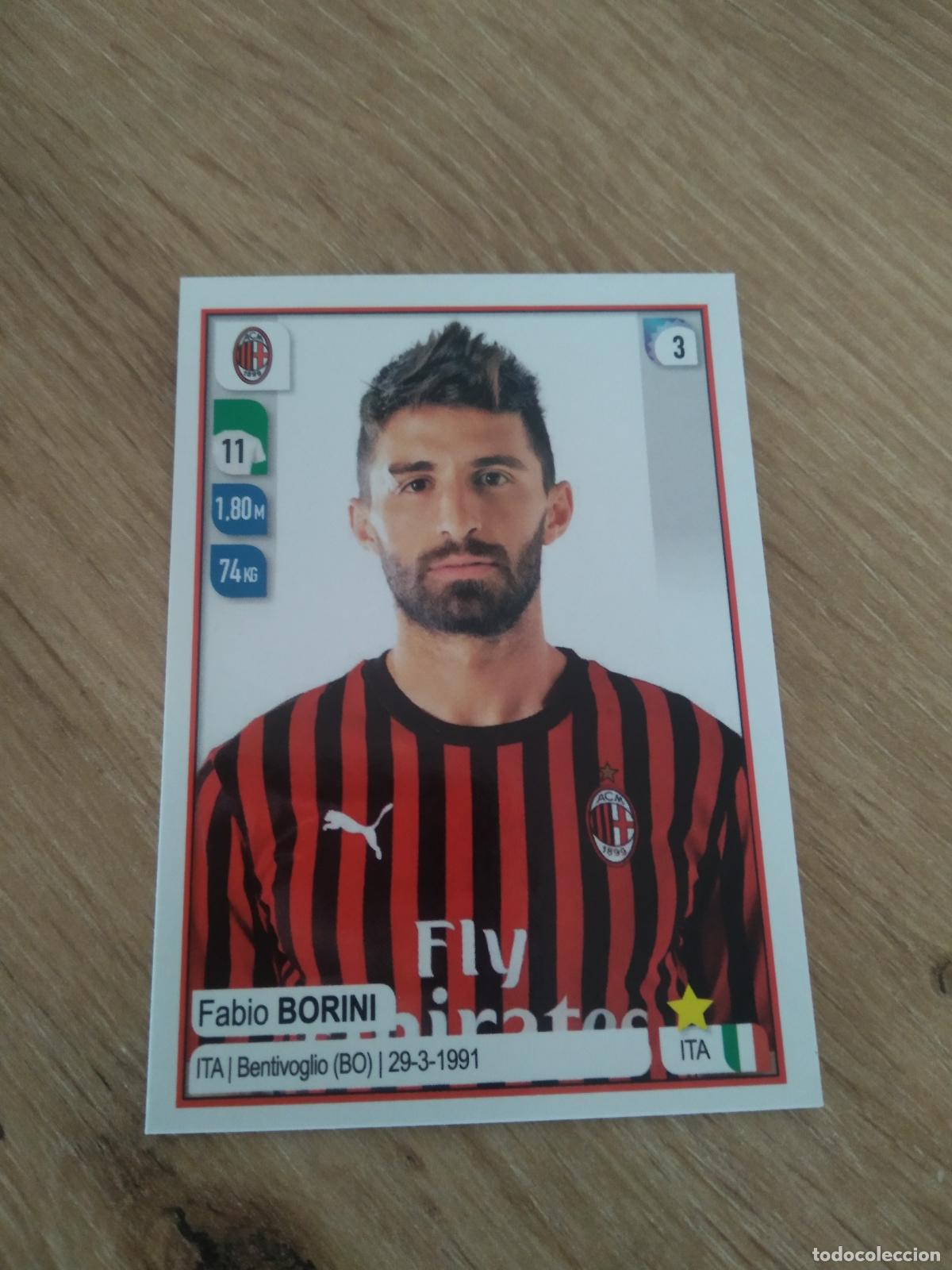 Cromos de f&uacute;tbol: 341 FABIO BORINI AC MILAN CROMO FUTBOL PANINI LIGA ITALIA 19-20 CALCIATORI 2019-2020
