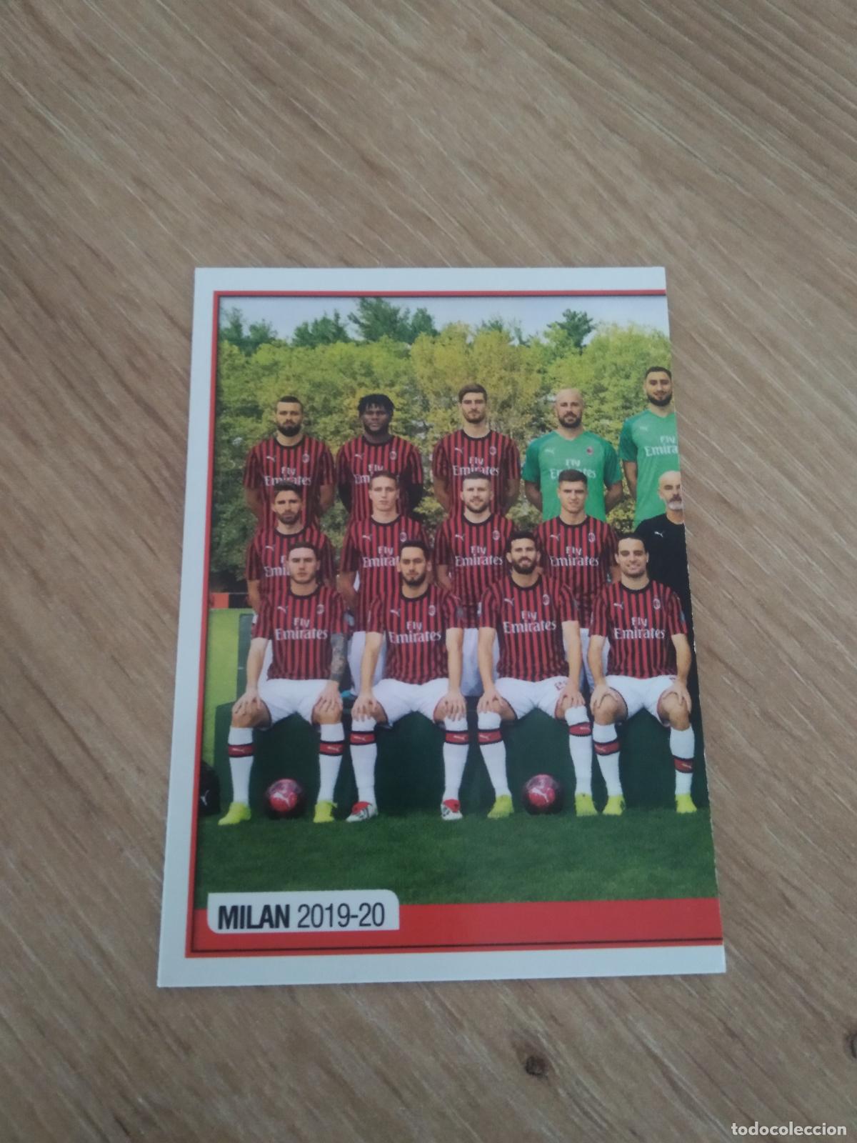 Cromos de f&uacute;tbol: 347 EQUIPO PLANTILLA AC MILAN CROMO FUTBOL PANINI LIGA ITALIA 19-20 CALCIATORI 2019-2020