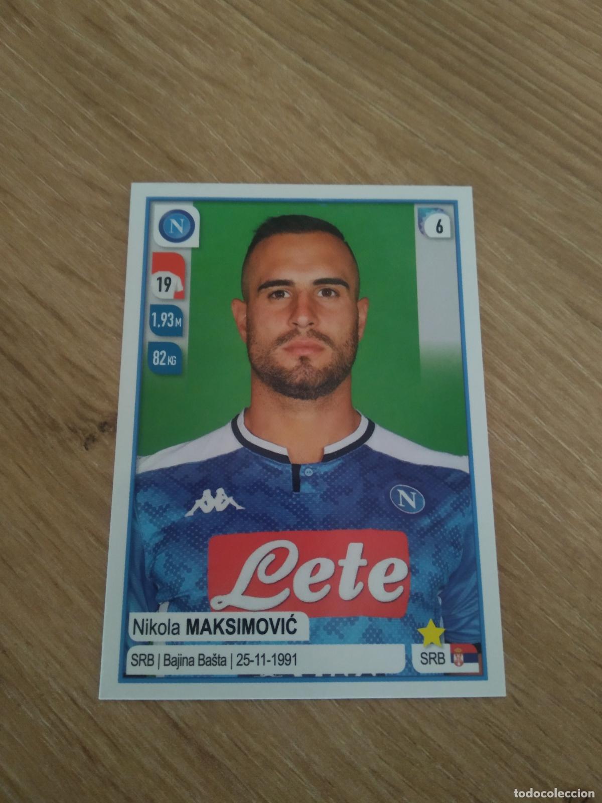 Football Stickers: 356 MAKSIMOVIC NAPOLES NAPOLI CROMO FUTBOL PANINI LIGA ITALIA 19-20 CALCIATORI 2019-2020