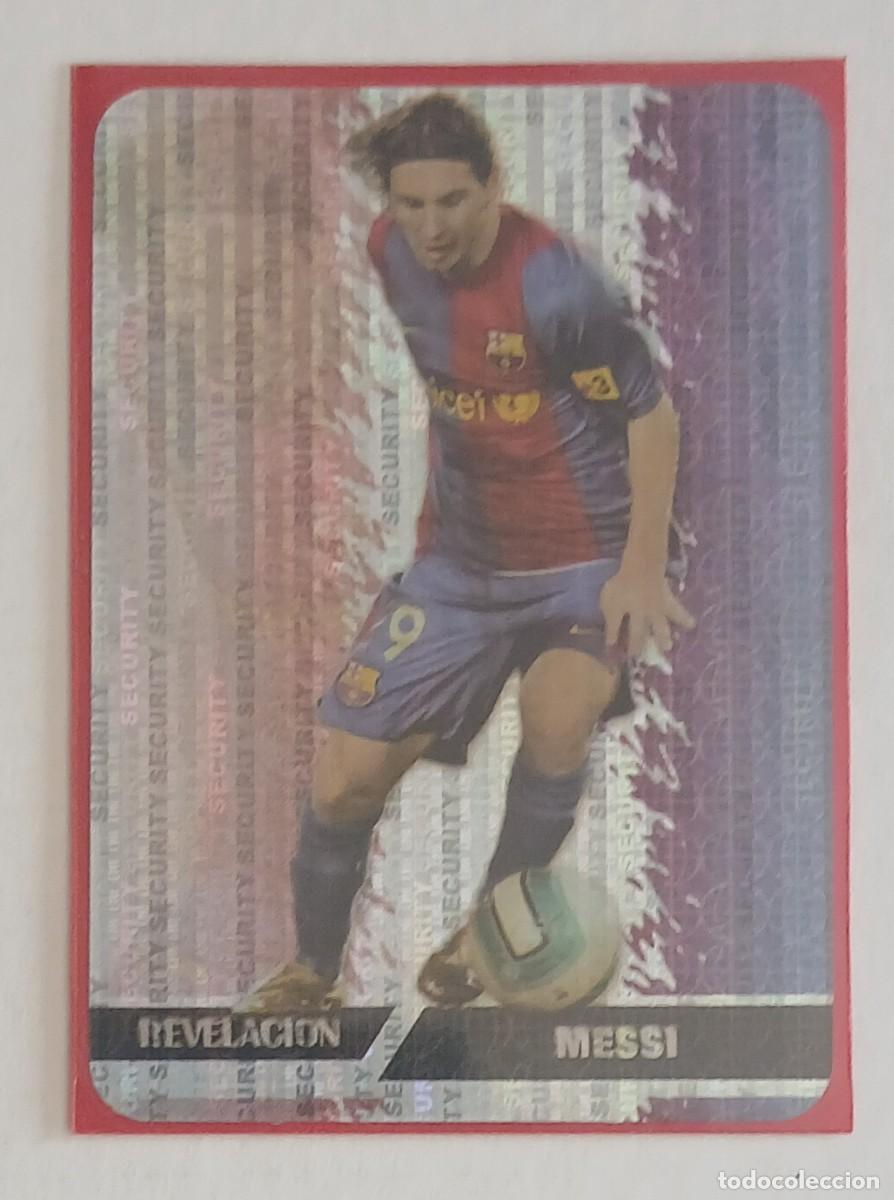 Cromos de f&uacute;tbol: CROMO n&ordm; 542 MESSI BARCELONA REVELACI&Oacute;N SECURITY VERTICAL MUNDICROMO 2007-2008. Nuevo.