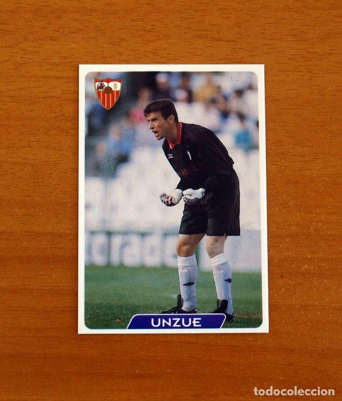 Fu&szlig;ball-Sticker: Sevilla -N&ordm; 75 Unzue -Las Fichas de la Liga 95-96-1995-1996 -Mundicromo Sport
