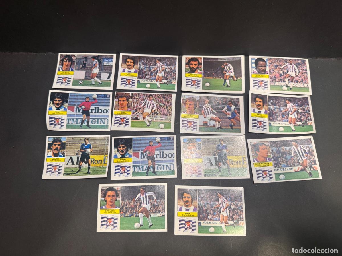 Fu&szlig;ball-Sticker: REAL VALLADOLID LOTE CROMOS FUTBOL LIGA 82 - 83 EDICIONES ESTE NUNCA PEGADO / COMPRA MIN&Iacute;MA 5 &euro;