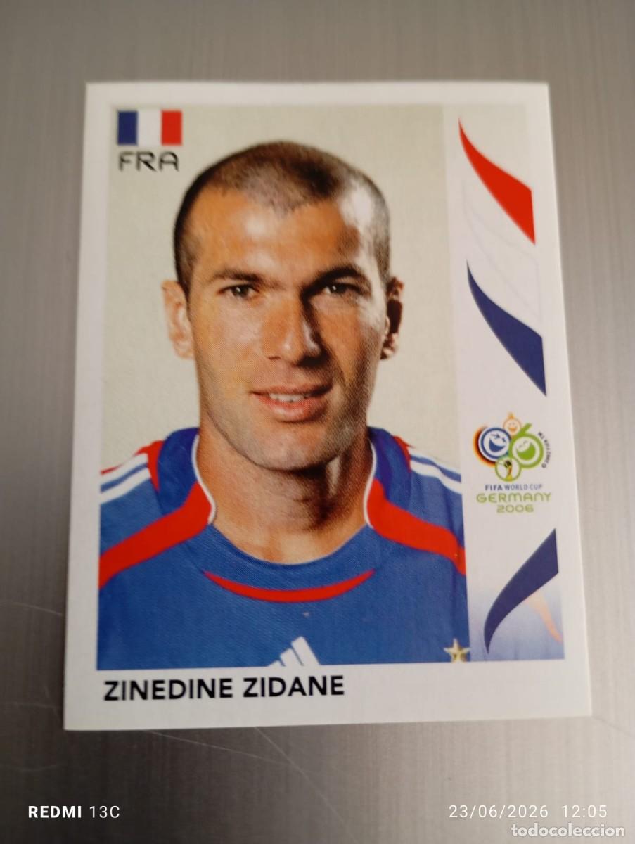 Fu&szlig;ball-Sticker: CROMO FIFA WORLD GERMANY CUP 2006 ZINEDINE ZIDANE 467 NUNCA PEGADO