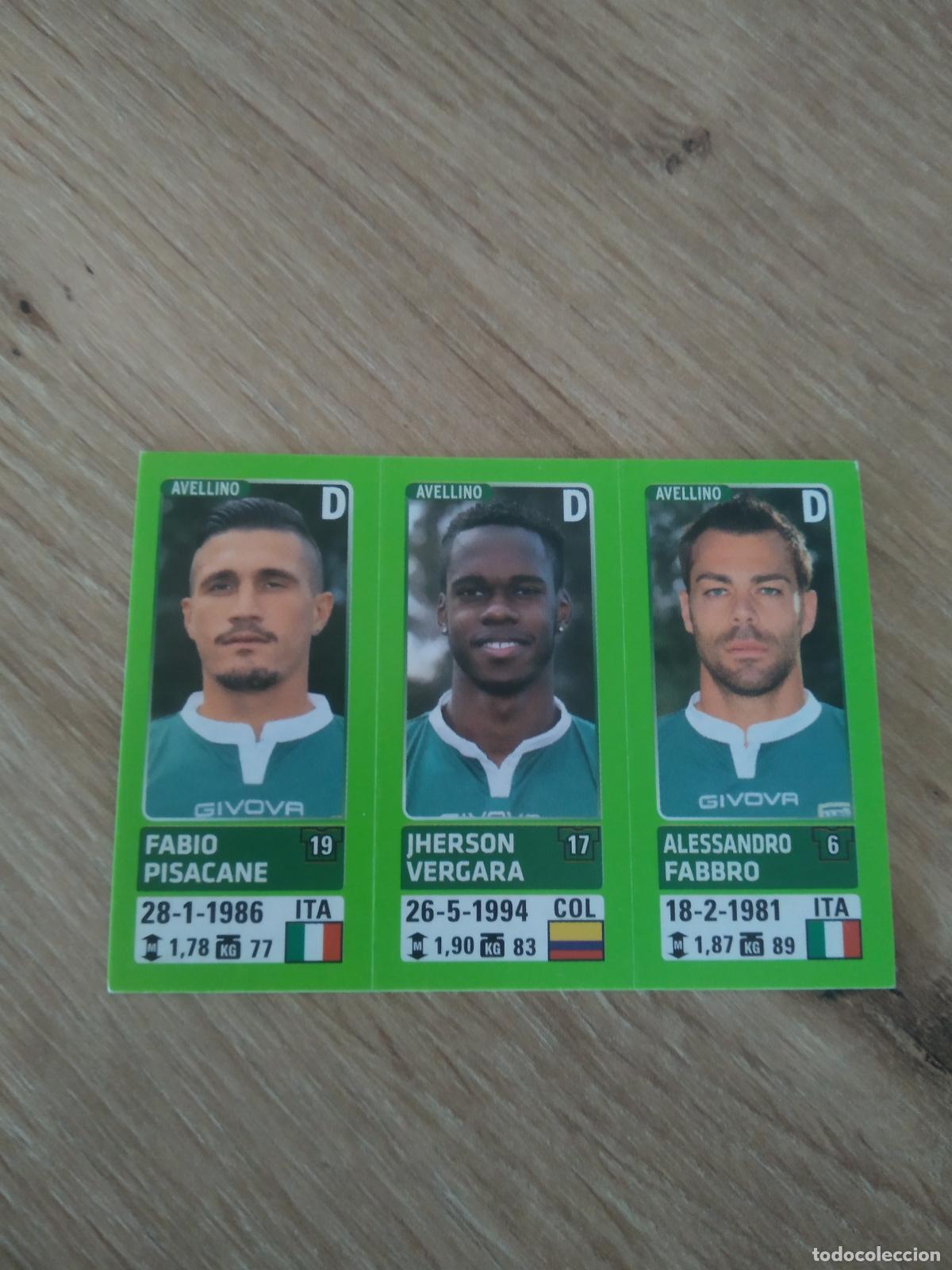 Football Stickers: 550 PISACANE VERGARA FABBRO AVELLINO CROMO FUTBOL PANINI LIGA ITALIA 14-15 CALCIATORI 2014-2015
