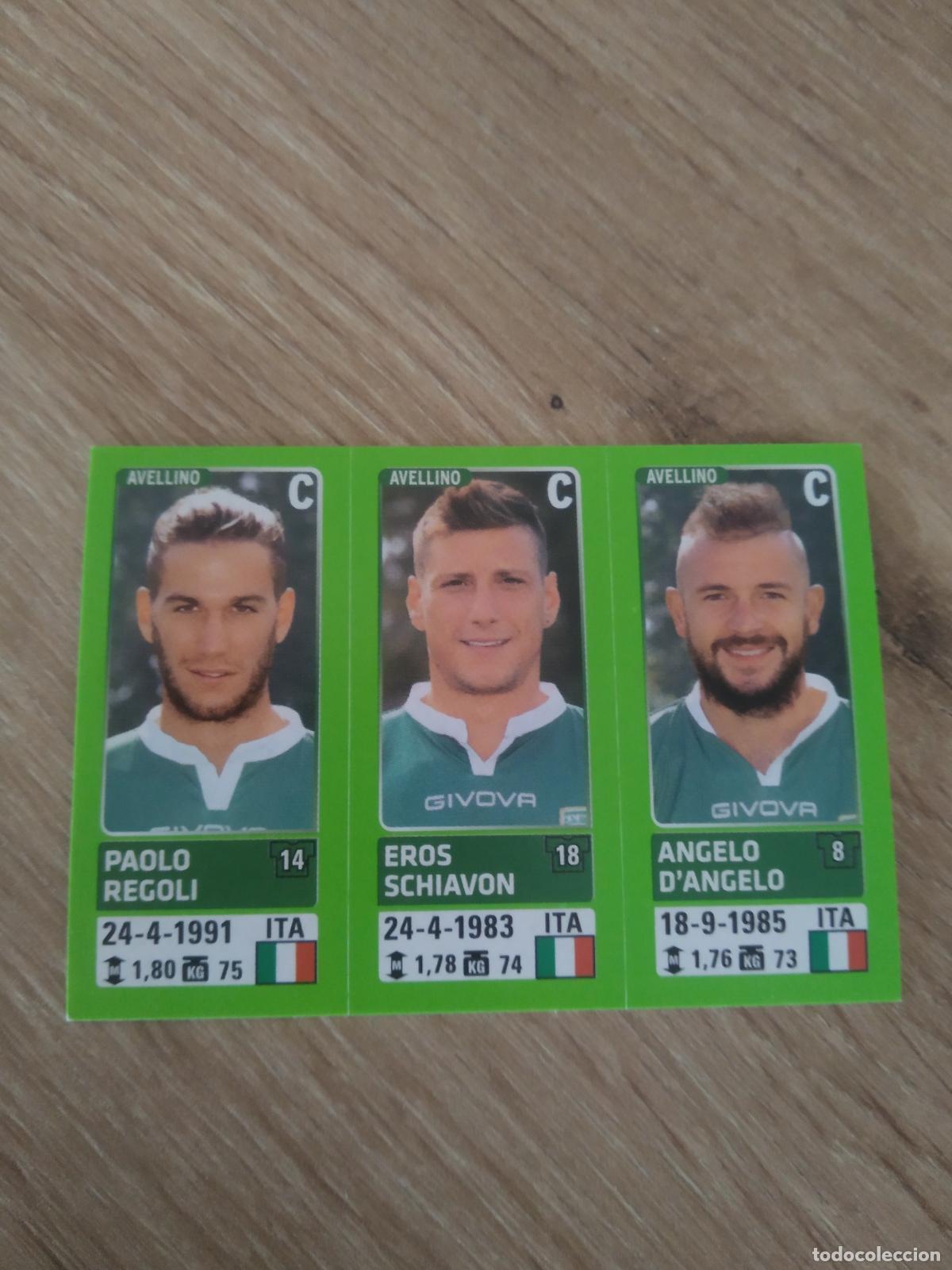 Cartes &agrave; collectionner de Football: 553 REGOLI SCHIAVON D'ANGELO AVELLINO CROMO FUTBOL PANINI LIGA ITALIA 14-15 CALCIATORI 2014-2015