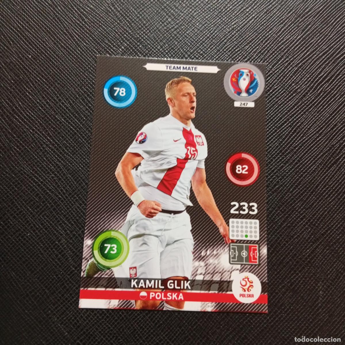 Cromos de f&uacute;tbol: 247 KAMIL GLIK POLONIA PANINI ADRENALYN FRANCIA EURO 2016 EUROCOPA CROMO FUTBOL 16 - A58 PG388