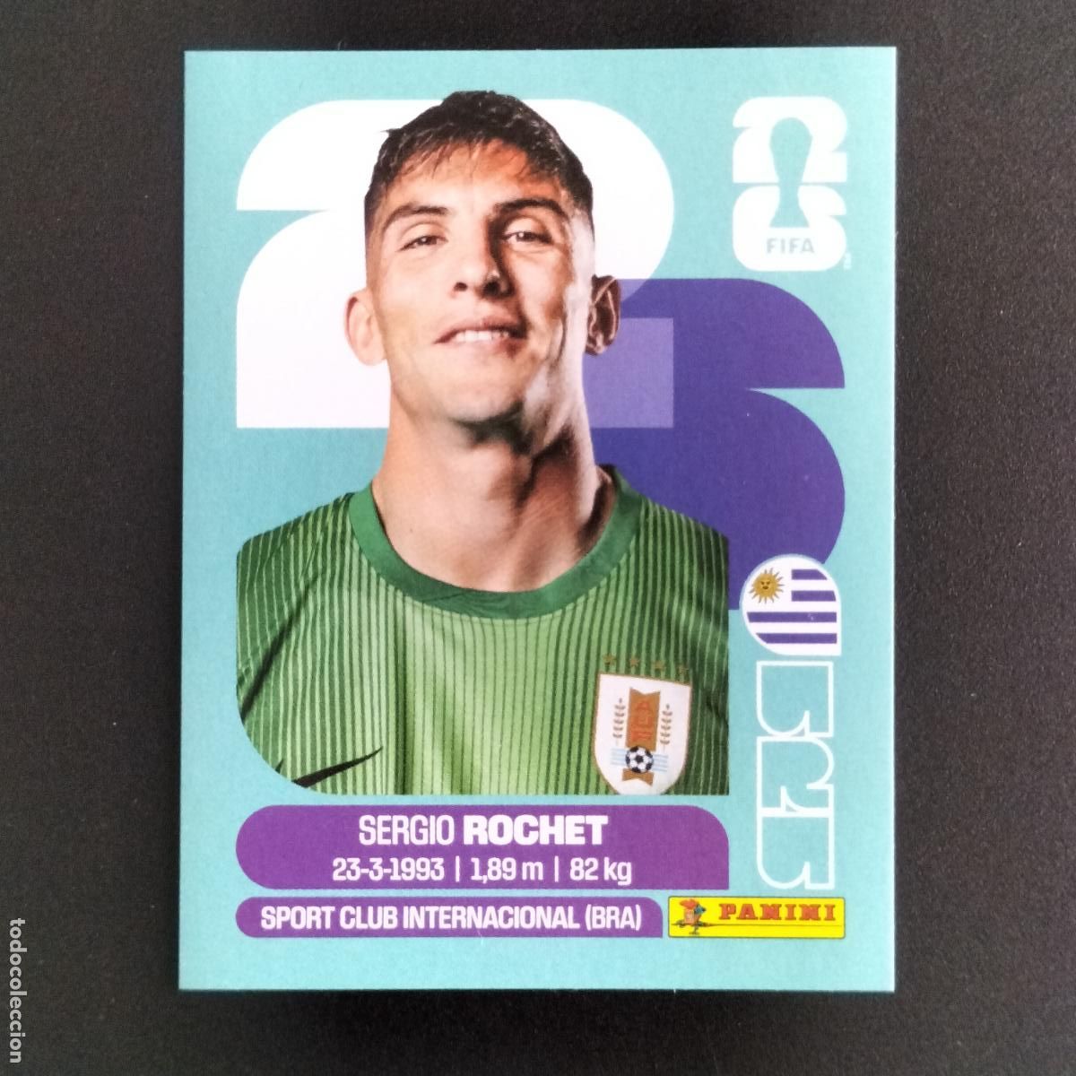 Cromos de f&uacute;tbol: URU 2 SERGIO ROCHET URUGUAY CROMOS STICKER MUNDIAL 26 2026 FIFA WORLD CUP PANINI