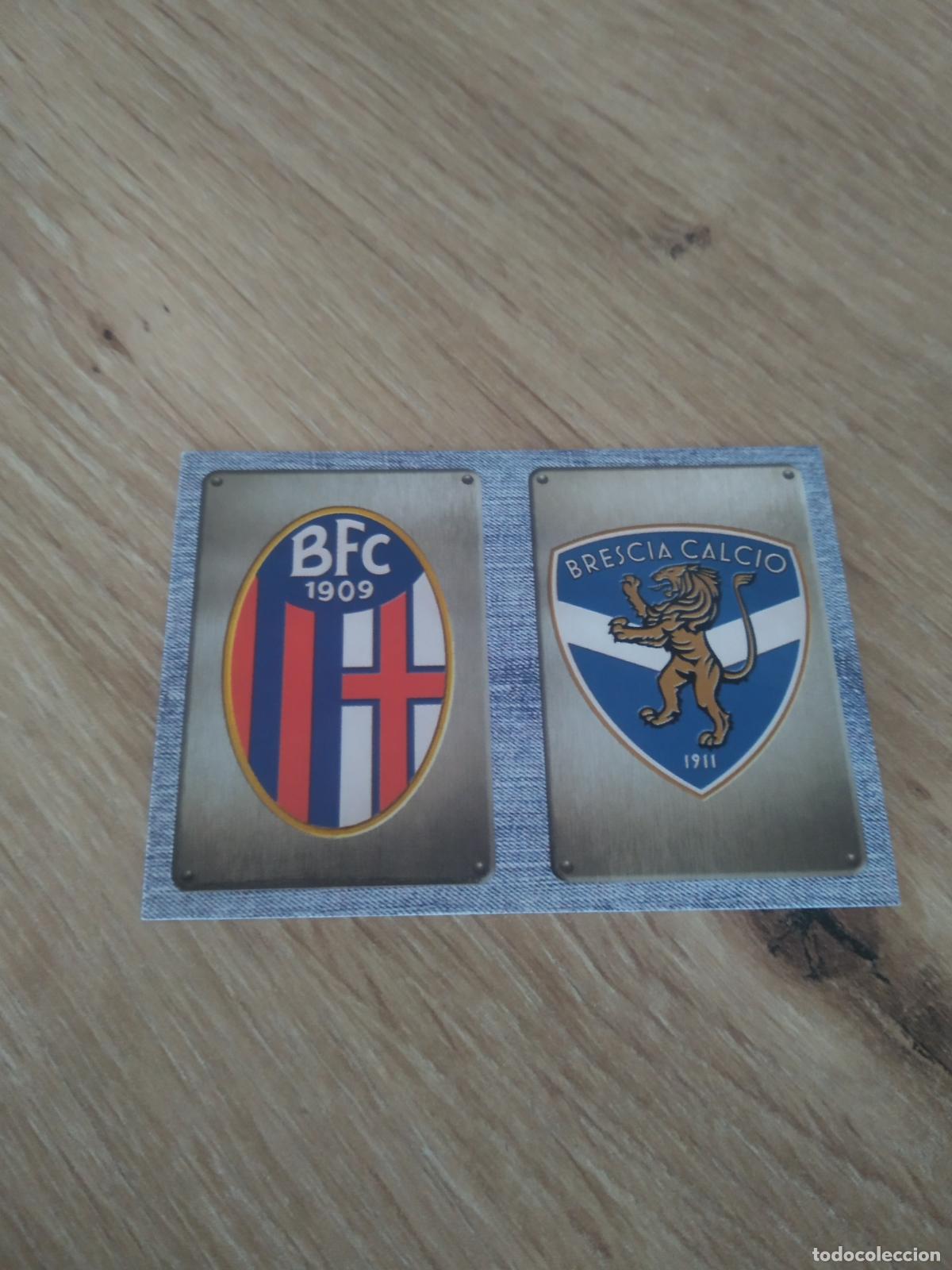 Cromos de f&uacute;tbol: 562 ESCUDO BOLOGNA BRESCIA CALCIO CROMO FUTBOL PANINI LIGA ITALIA 14-15 CALCIATORI 2014-2015