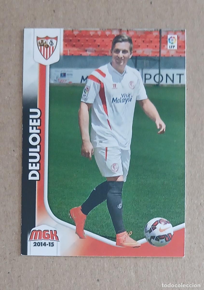 Cromos de f&uacute;tbol: CROMO NUEVO FICHAJE n&ordm; 481 DEULOFEU SEVILLA MEGACRACKS 2014-2015 DE PANINI.
