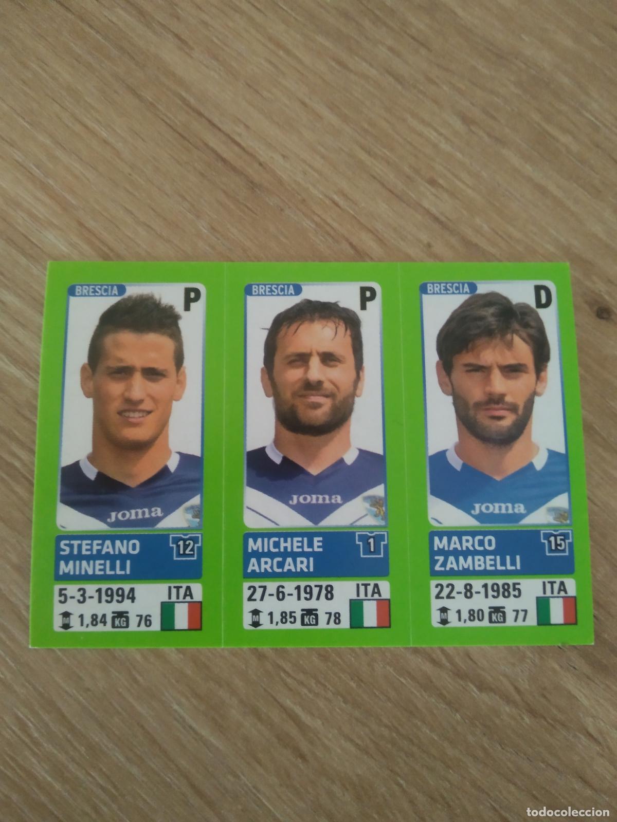 Cromos de f&uacute;tbol: 572 MINELLI ARCARI ZAMBELLI BRESCIA CROMO FUTBOL PANINI LIGA ITALIA 14-15 CALCIATORI 2014-2015