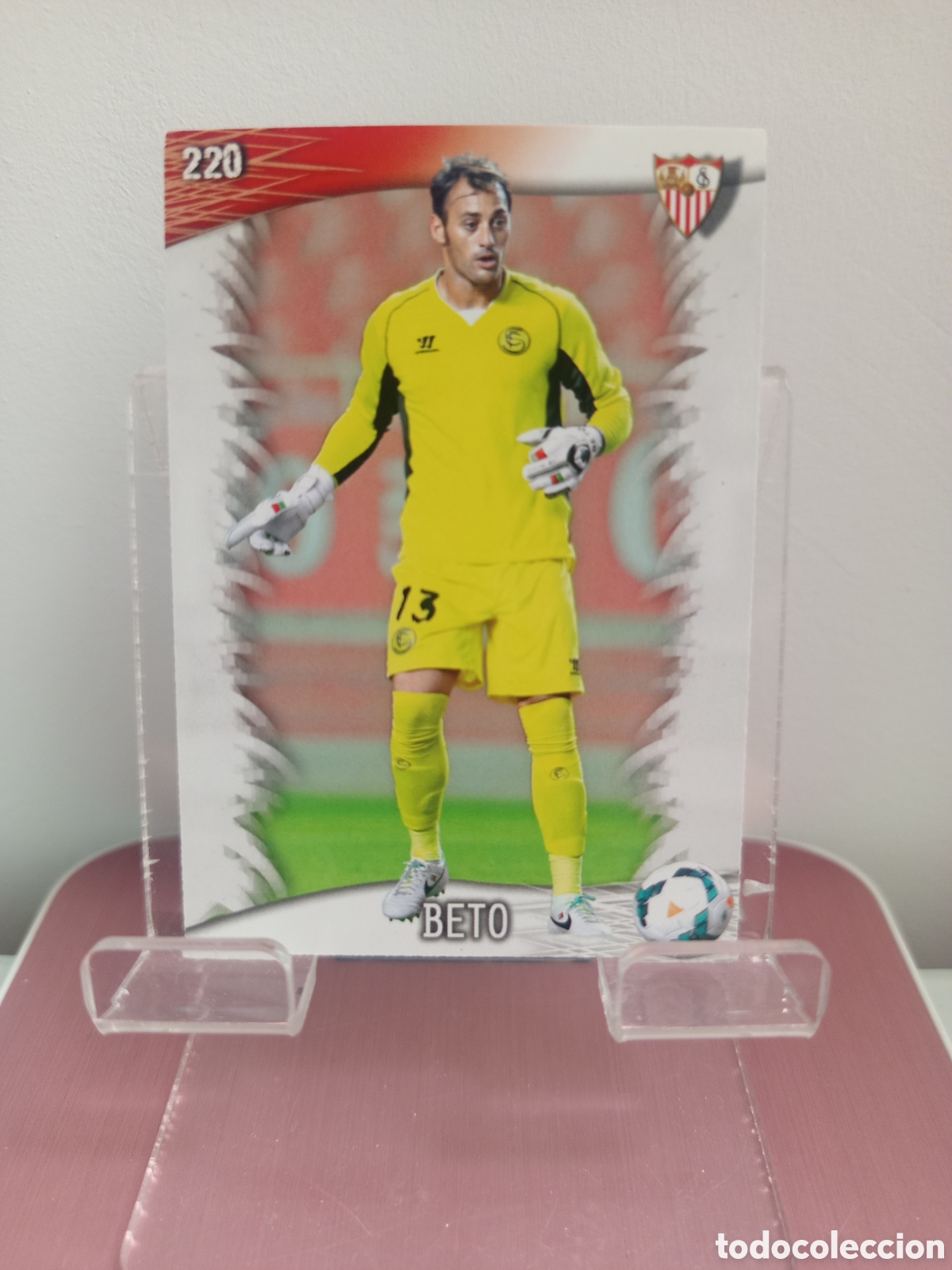 Cromos de f&uacute;tbol: ❇️ CROMO CARD ⚽ BETO SEVILLA 220 FICHAS LIGA QUIZ GAME 2014 13 14 2013 2014 MUNDICROMO ❇️
