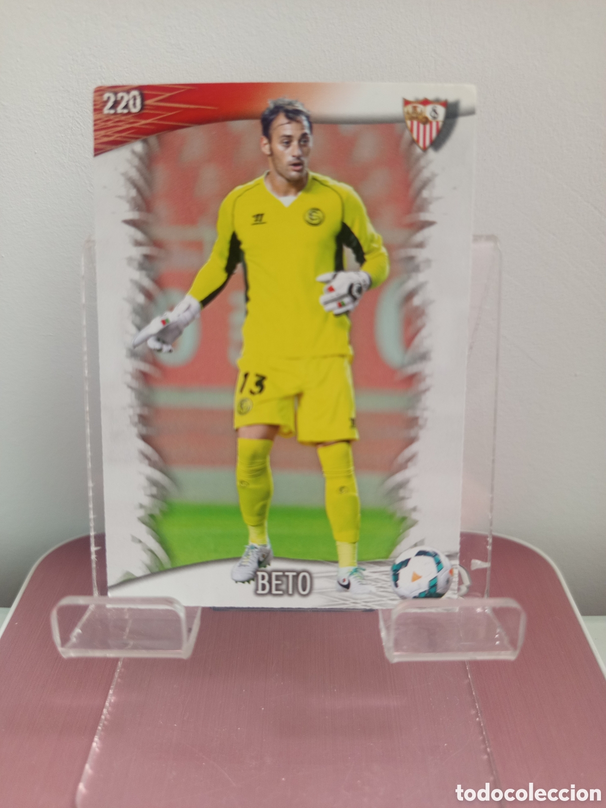 Cromos de f&uacute;tbol: ❇️ CROMO CARD ⚽ BETO SEVILLA 220 FICHAS LIGA QUIZ GAME 2014 13 14 2013 2014 MUNDICROMO ❇️