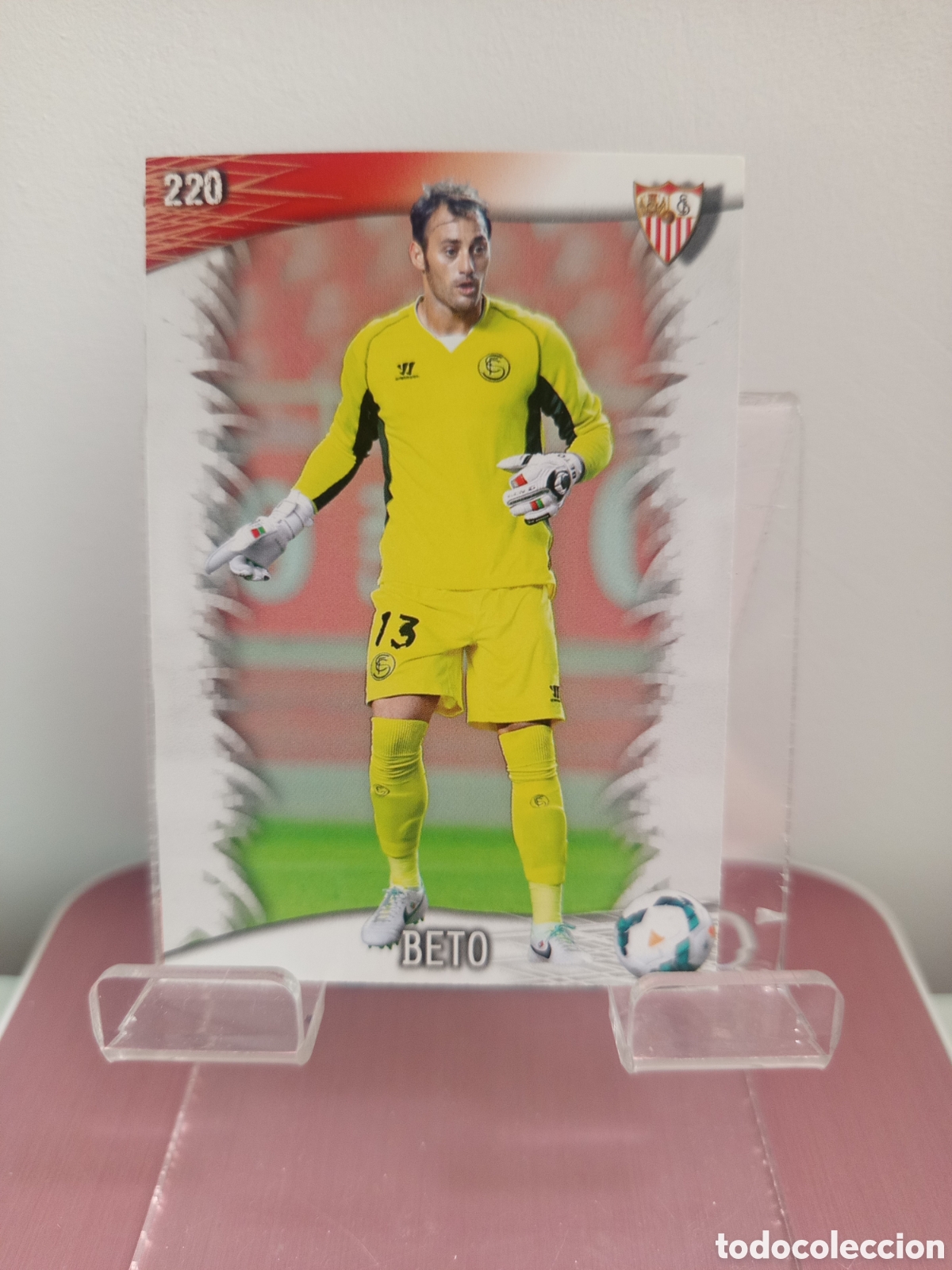 Cromos de f&uacute;tbol: ❇️ CROMO CARD ⚽ BETO SEVILLA 220 FICHAS LIGA QUIZ GAME 2014 13 14 2013 2014 MUNDICROMO ❇️