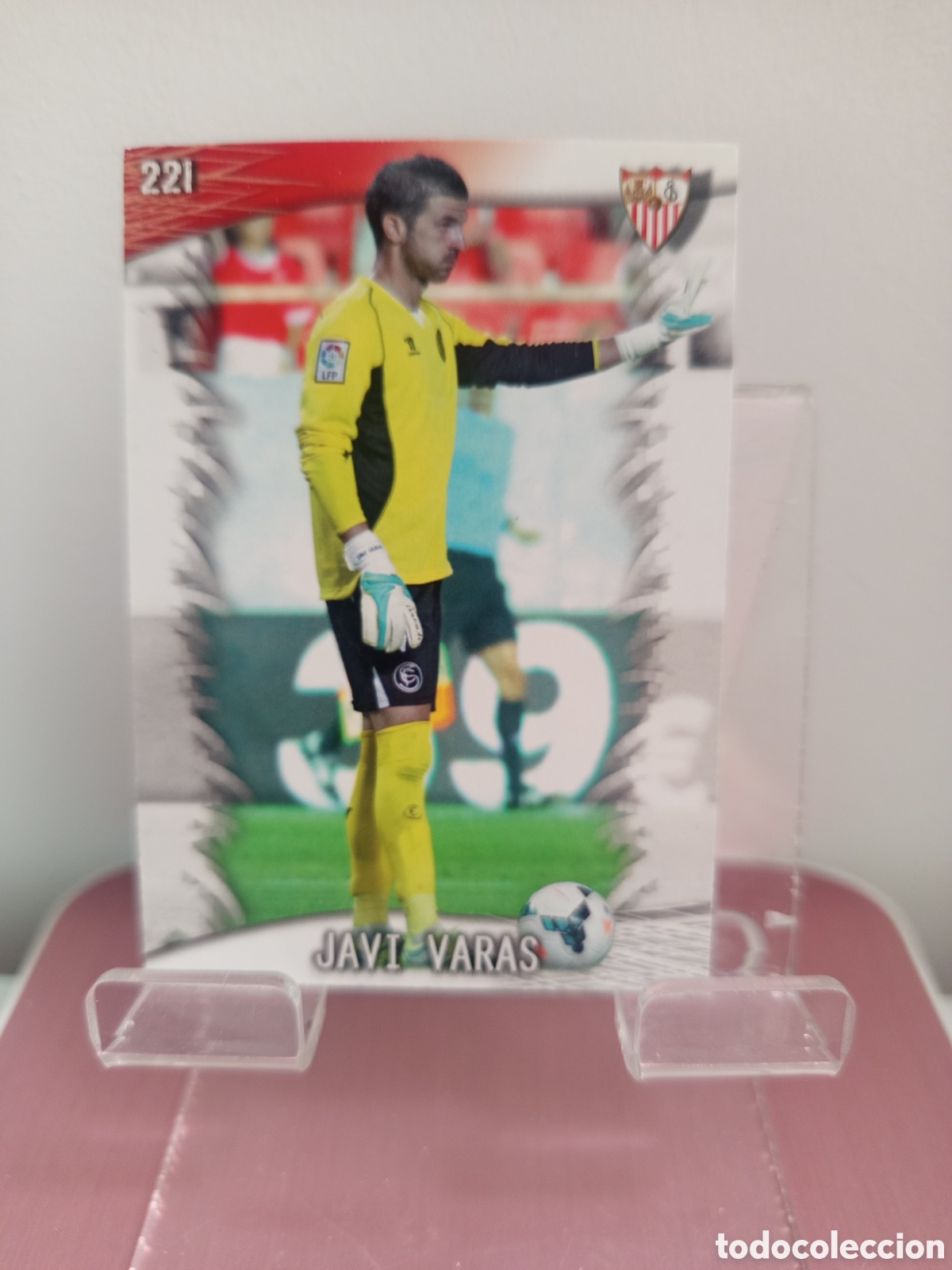 Cromos de f&uacute;tbol: ❇️ CROMO CARD ⚽ JAVI VARAS SEVILLA 221 FICHAS LIGA QUIZ GAME 2014 13 14 2013 2014 MUNDICROMO ❇️