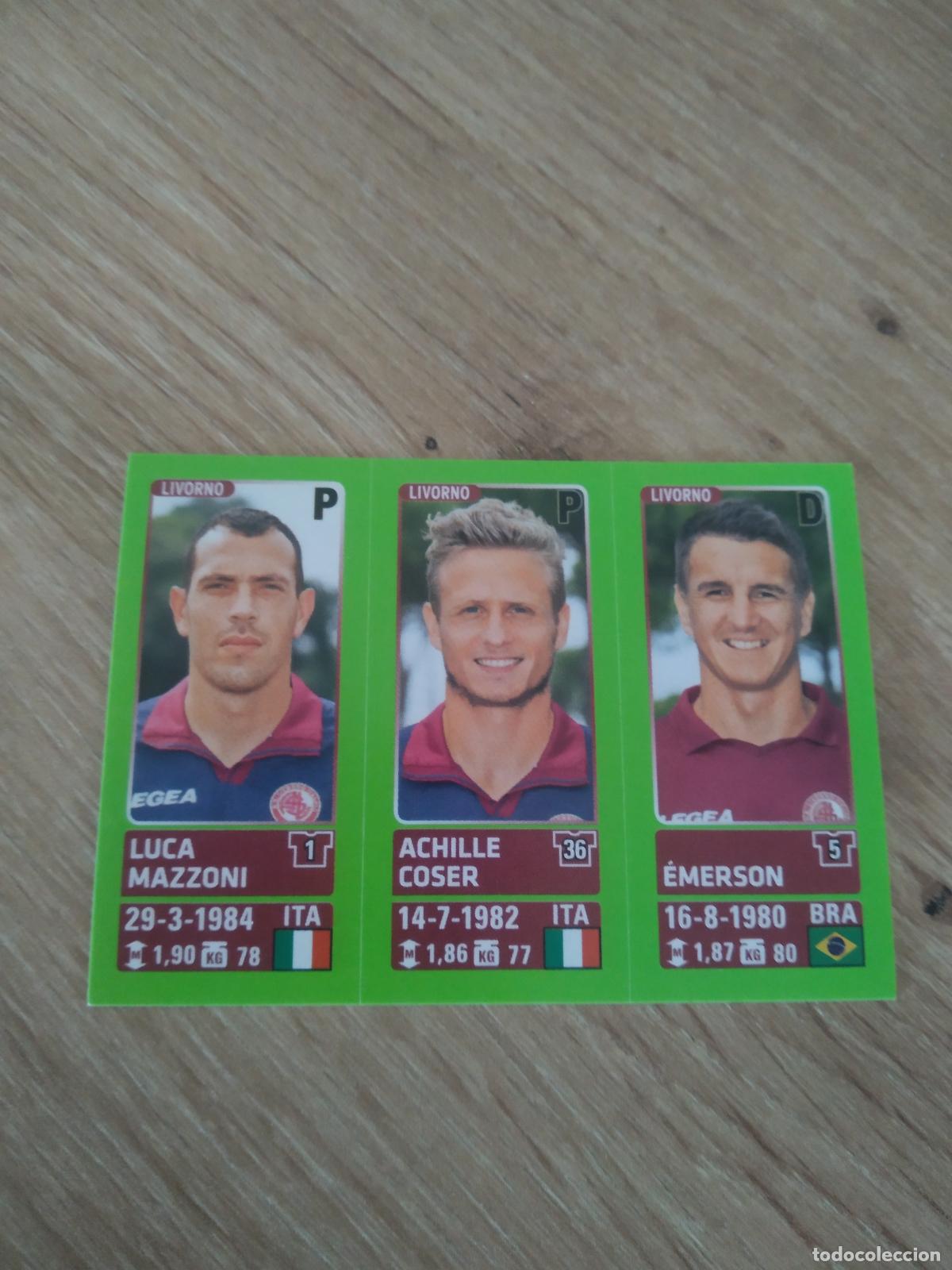 Cromos de f&uacute;tbol: 629 MAZZONI COSER EMERSON LIVORNO CROMO FUTBOL PANINI LIGA ITALIA 14-15 CALCIATORI 2014-2015