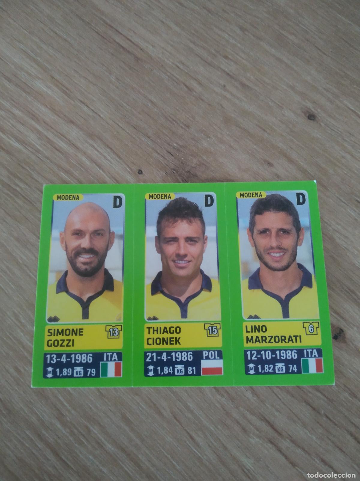 Football Stickers: 637 GOZZI CIONEK MARZORATI MODENA CROMO FUTBOL PANINI LIGA ITALIA 14-15 CALCIATORI 2014-2015