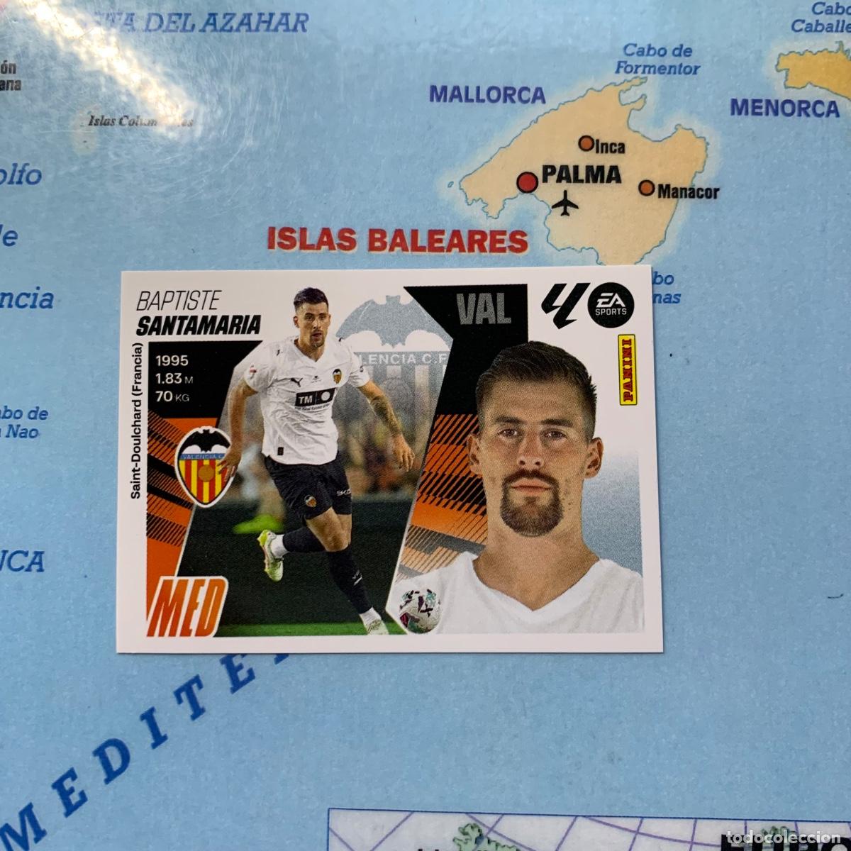 Football Stickers: Santamar&iacute;a n&uacute;mero 11 del Valencia cromo liga este 25-26 2025-2026