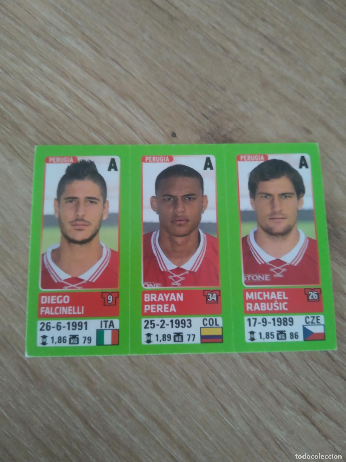 Fu&szlig;ball-Sticker: 650 FALCINELLI PEREA RABUSIC PERUGIA CROMO FUTBOL PANINI LIGA ITALIA 14-15 CALCIATORI 2014-2015