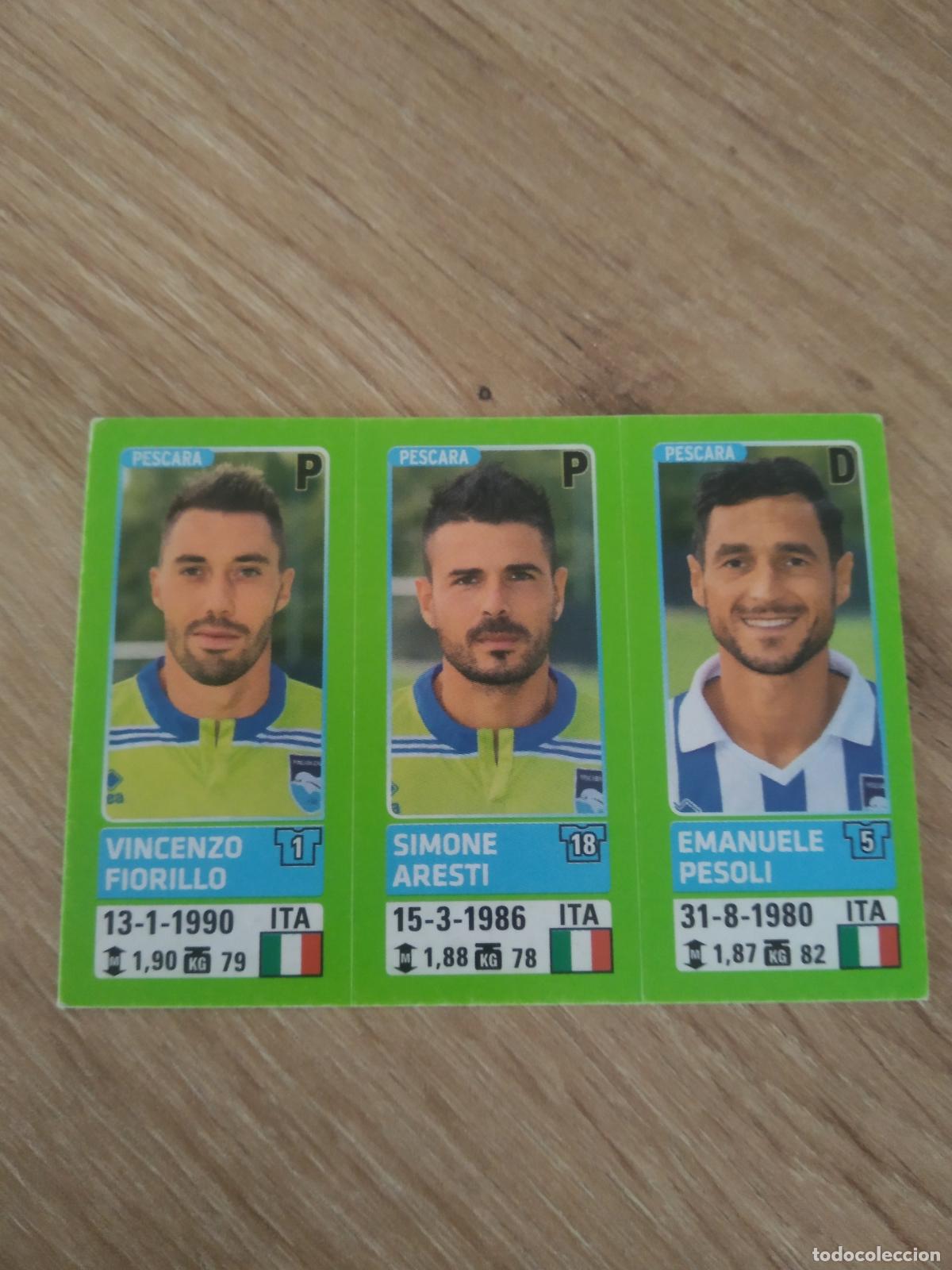 Fu&szlig;ball-Sticker: 652 FIORILLO ARESTI PESOLI PESCARA CROMO FUTBOL PANINI LIGA ITALIA 14-15 CALCIATORI 2014-2015