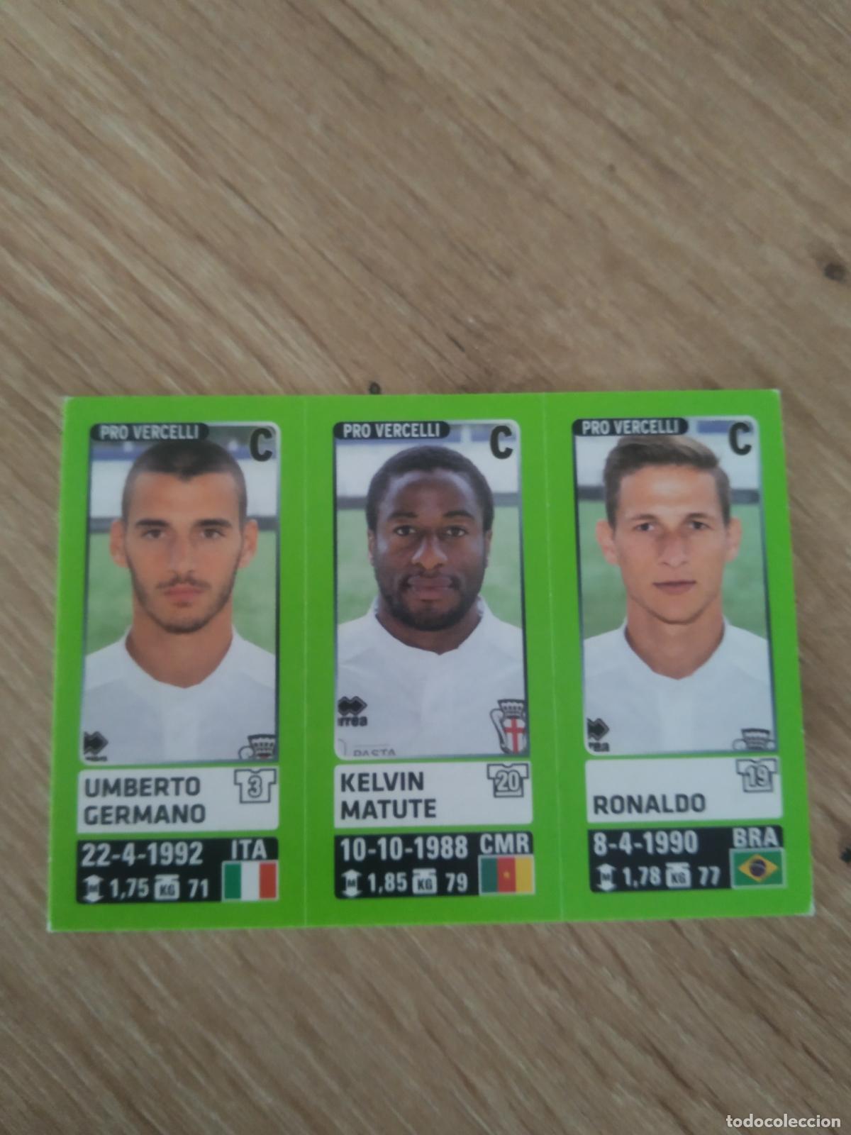 Cromos de f&uacute;tbol: 664 GERMANO MATUTE RONALDO PRO VERCELLI CROMO FUTBOL PANINI LIGA ITALIA 14-15 CALCIATORI 2014-2015