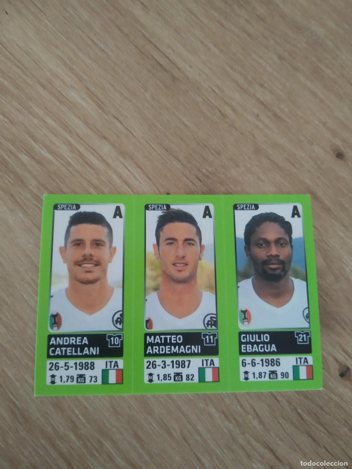 Cromos de f&uacute;tbol: 673 CATELLANI ARDEMAGNI EBAGUA SPEZIA CROMO FUTBOL PANINI LIGA ITALIA 14-15 CALCIATORI 2014-2015