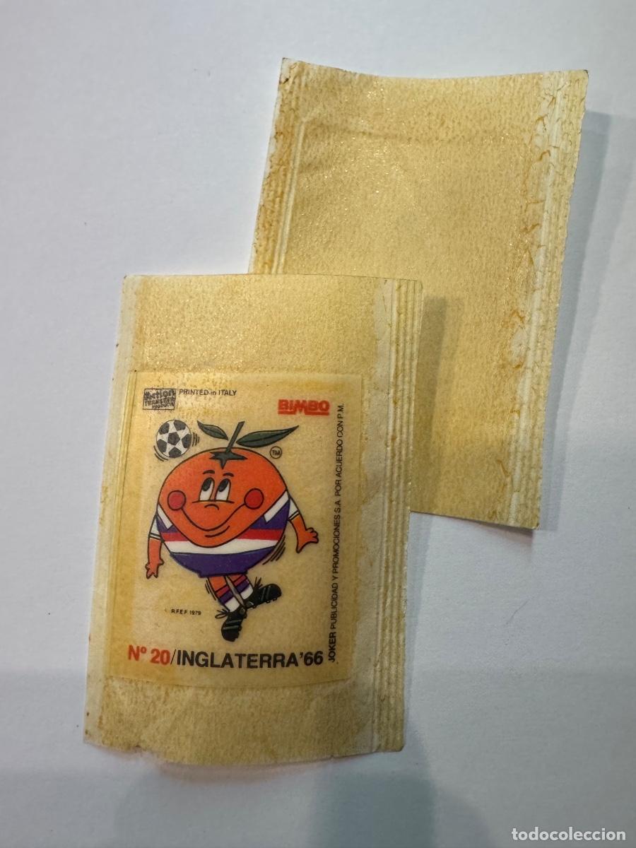 Football Stickers: CROMO CALCAMONIA FUTBOL NARANJITO MUNDIAL 82 BIMBO DESPEGADO DEL PAPEL SOPORTE / COMPRA MIN&Iacute;MA 5 &euro;