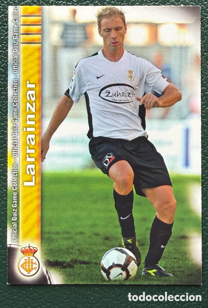 Fu&szlig;ball-Sticker: 1116 LARRAINZAR REAL UNION FICHAS ALBUM MUNDICROMO 2009 2010 09 10