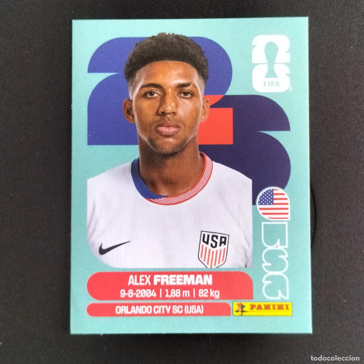 Football Stickers: USA 6 ALEX FREEMAN ESTADOS UNIDOS CROMOS STICKER MUNDIAL 26 2026 FIFA WORLD CUP PANINI