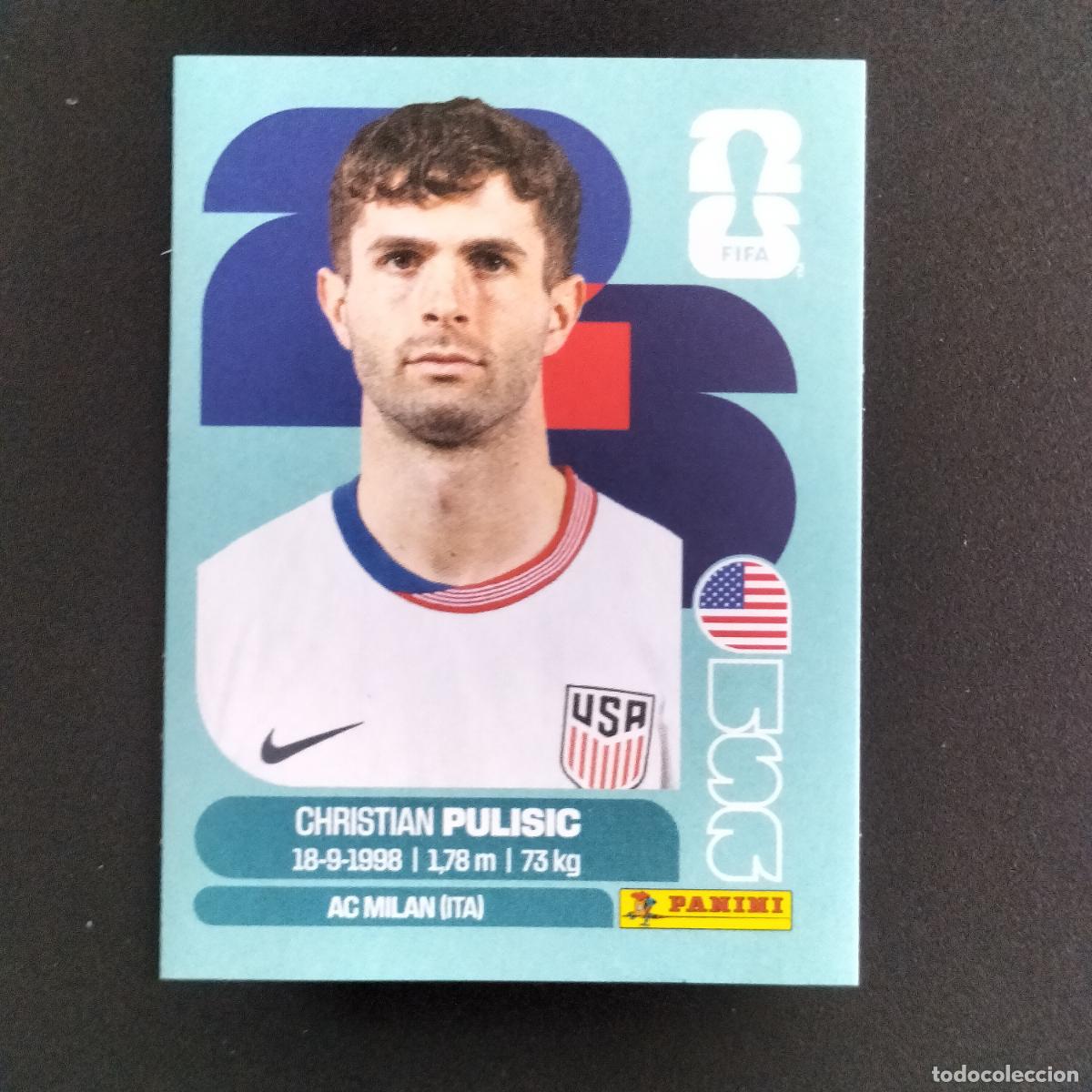Cromos de f&uacute;tbol: USA 16 CHRISTIAN PULISIC ESTADOS UNIDOS CROMOS STICKER MUNDIAL 26 2026 FIFA WORLD CUP PANINI